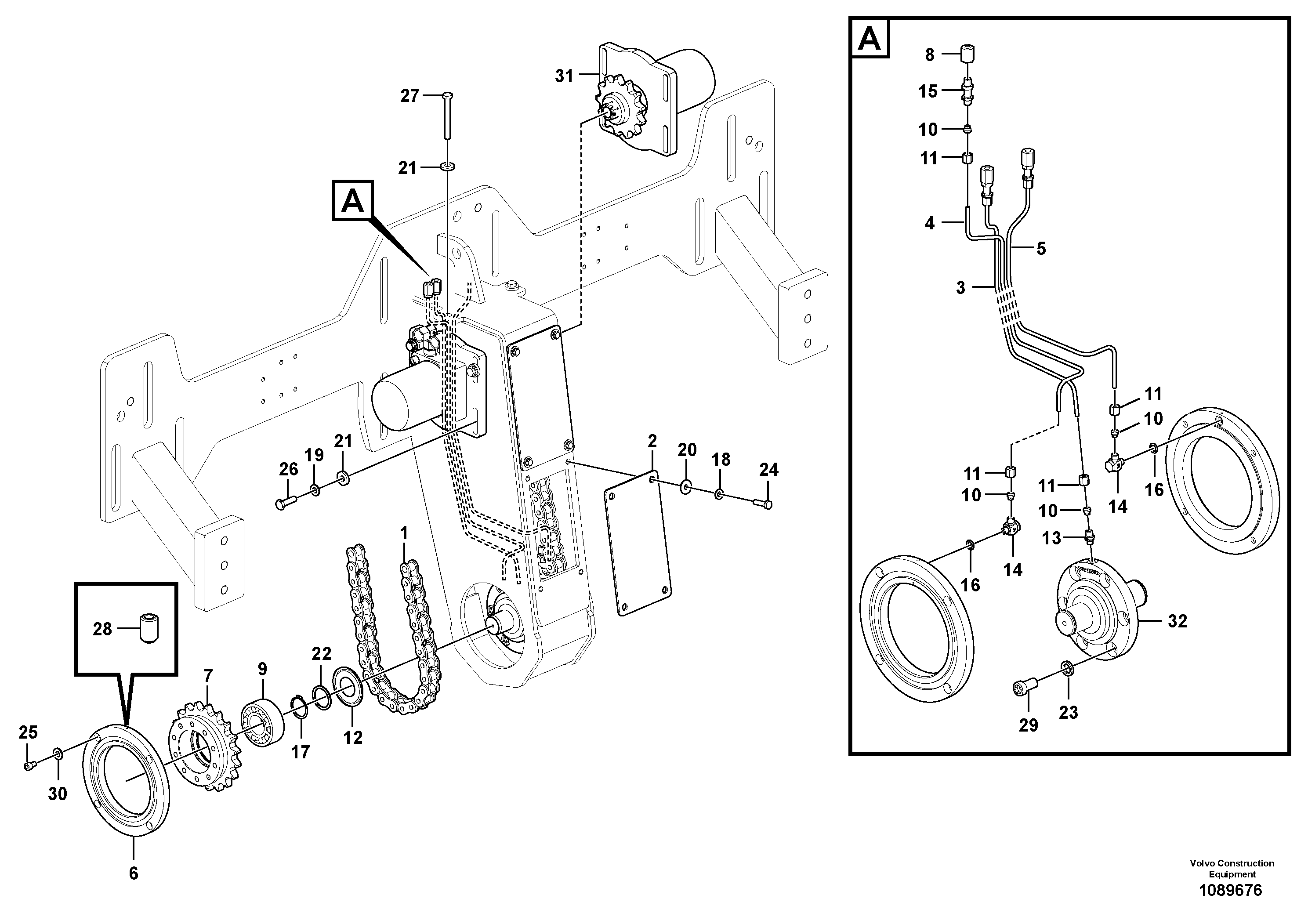 Hammer plate VOE12761802 VOLVO