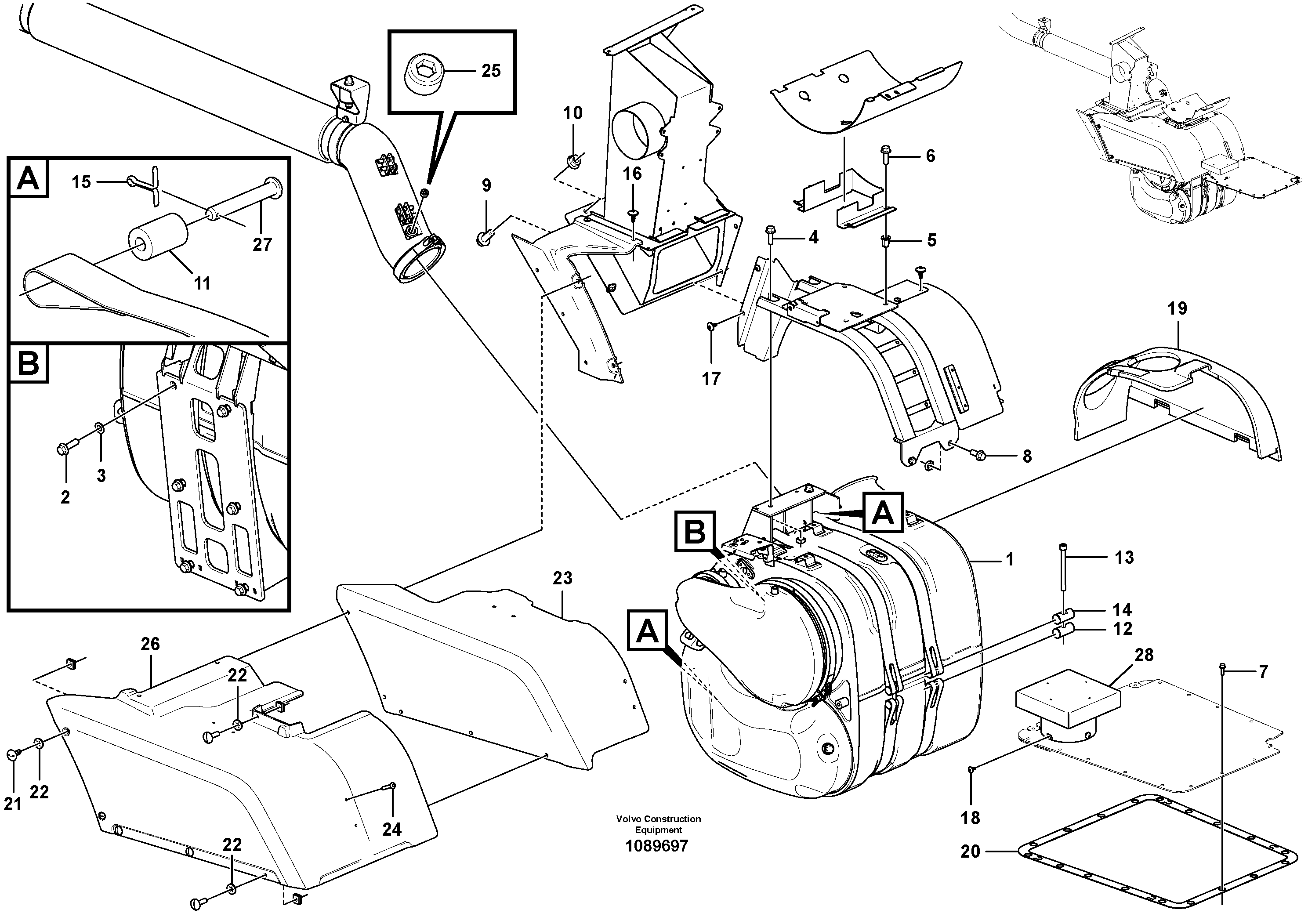 Engine heater VOE972422 VOLVO
