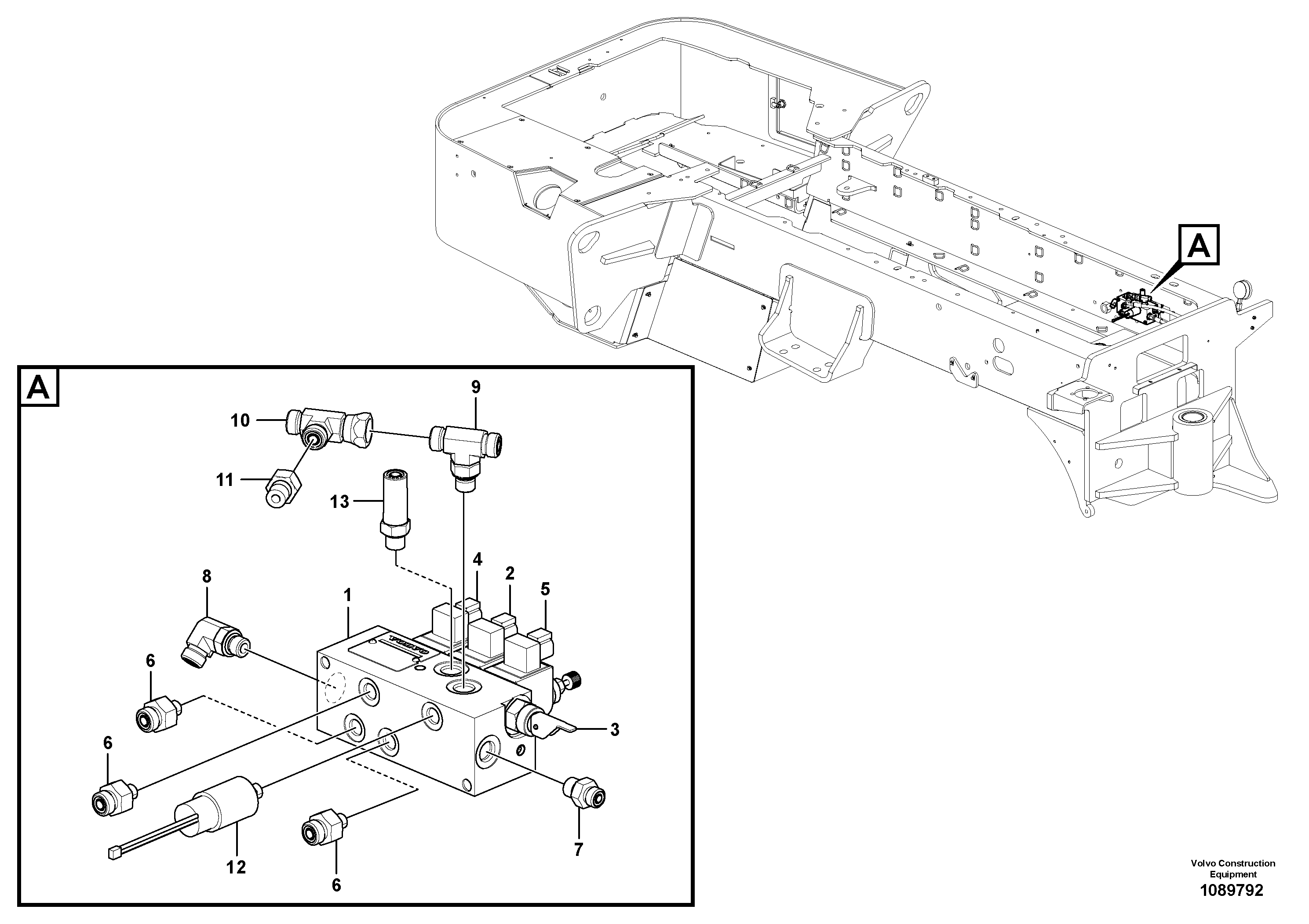 Hose support VOE17461003 VOLVO