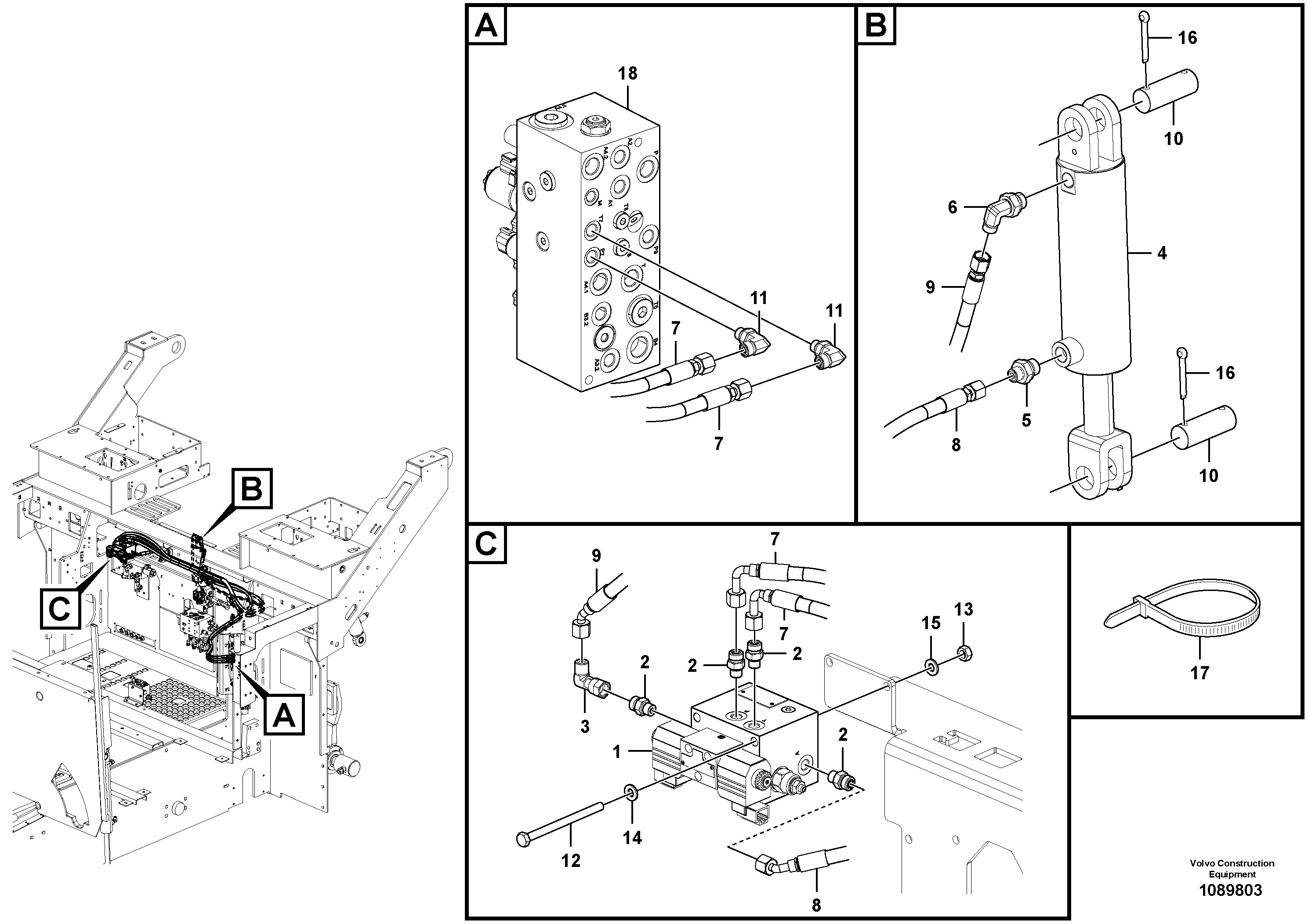 Timing gear casing VOE12811829 VOLVO