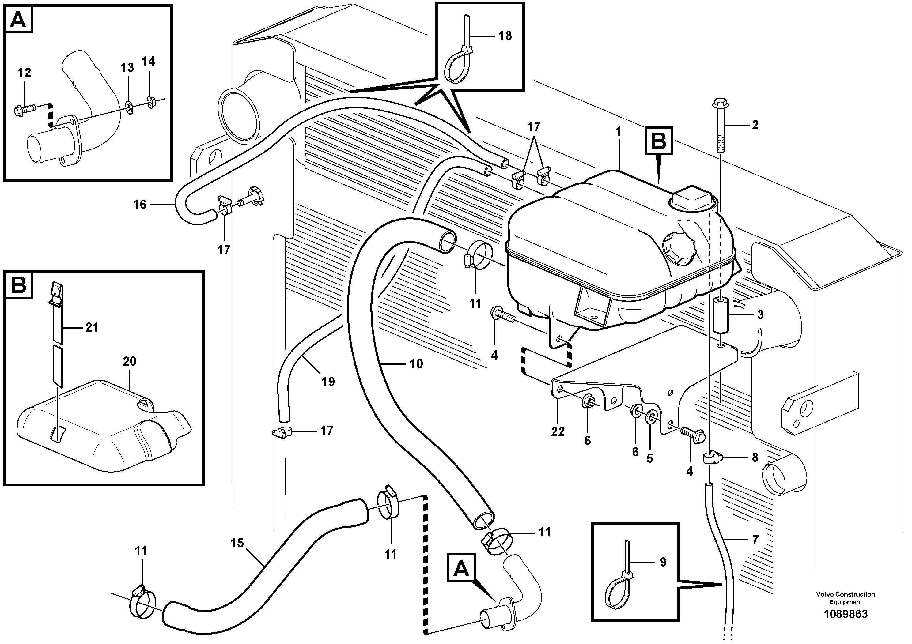 Pedal rubber VOE16824407 VOLVO