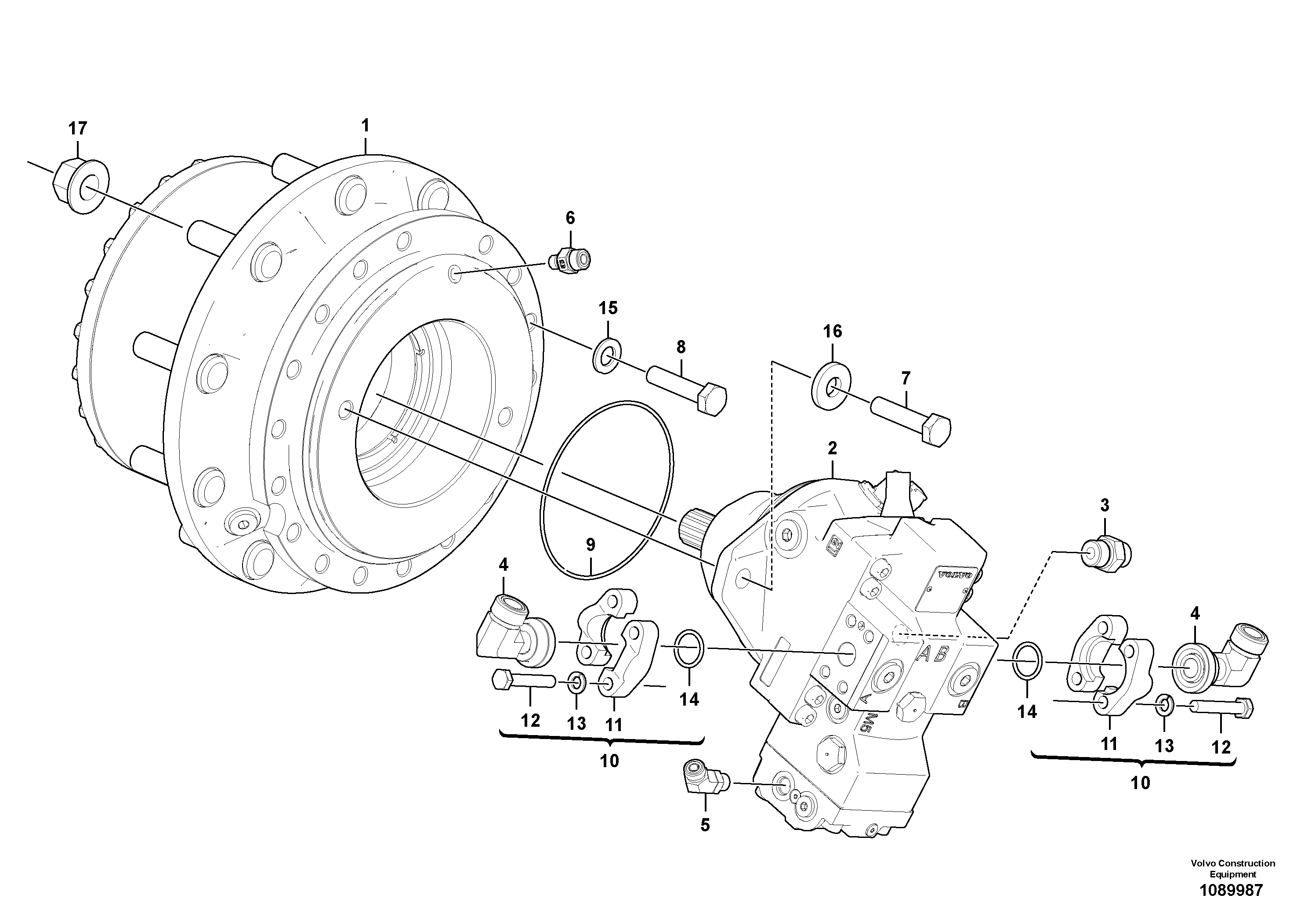 Water pump ger VOE936906 VOLVO