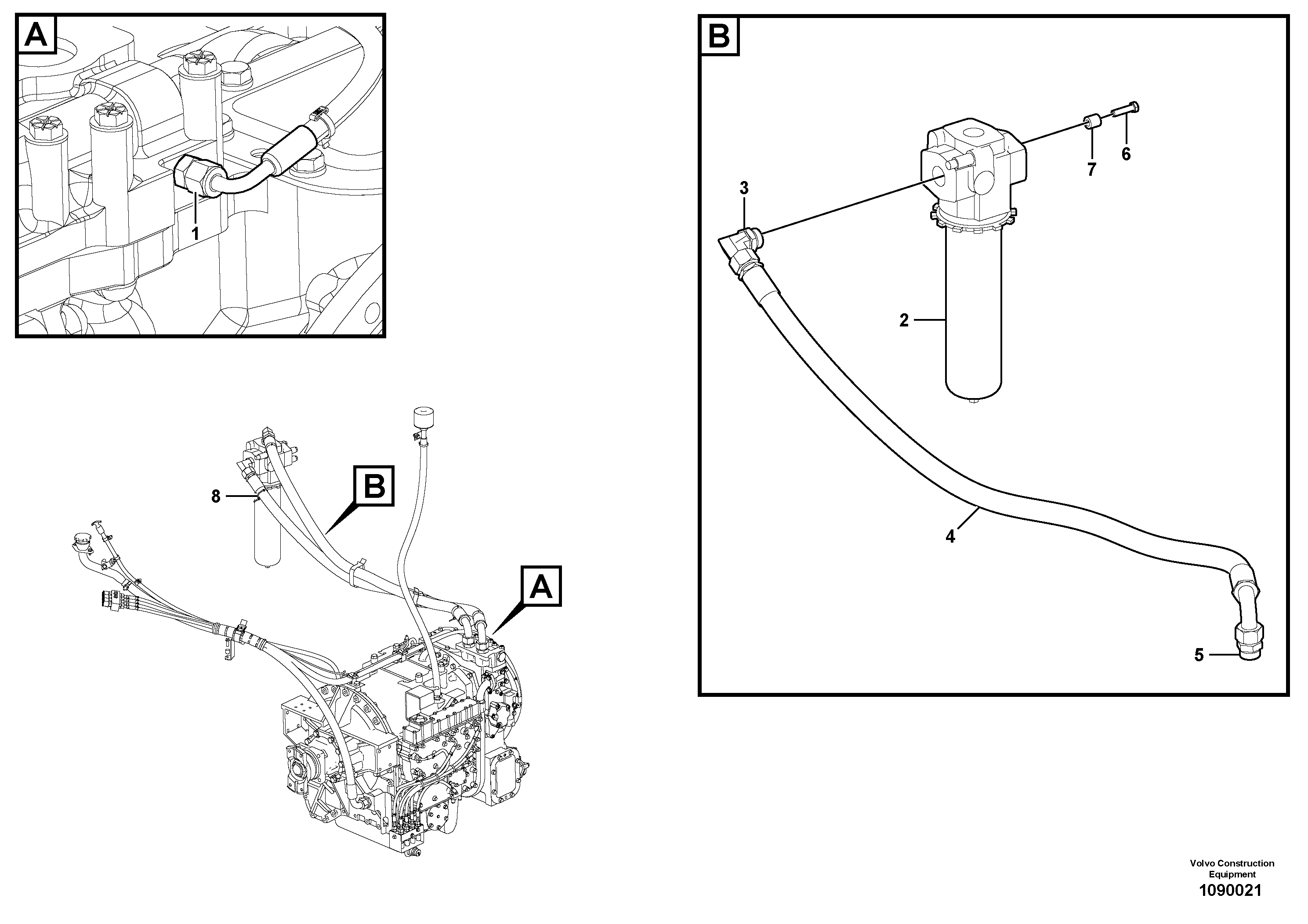 Timing gear casing VOE16855997 VOLVO