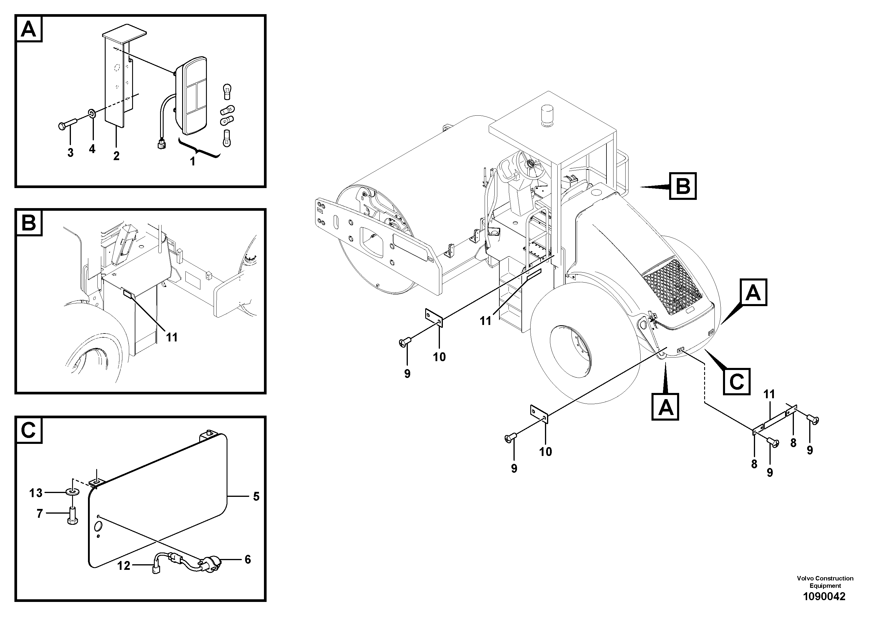 Seat frame VOE12779409 VOLVO
