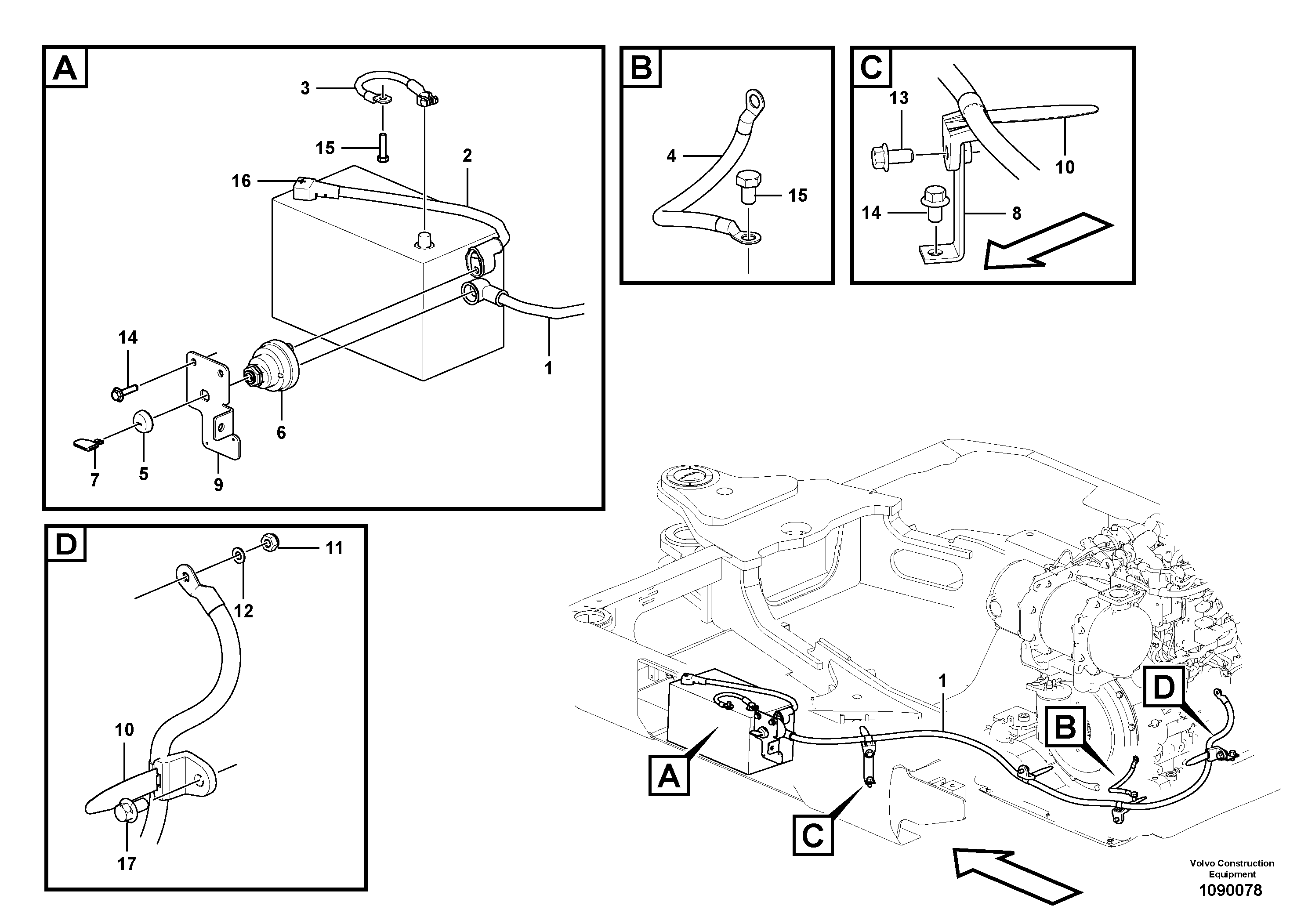 Seat frame VOE14719084 VOLVO