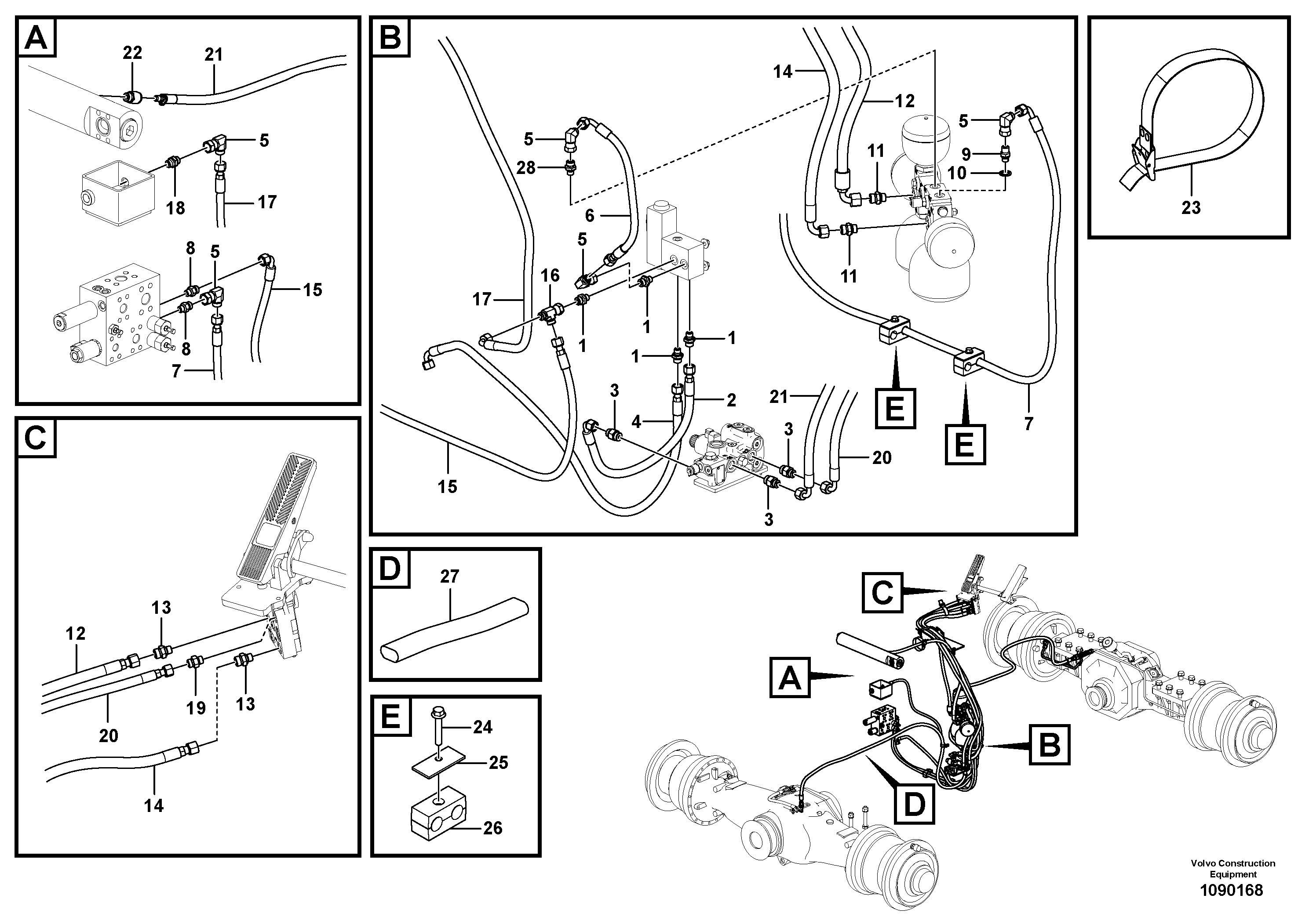 Timing gear casing VOE17412348 VOLVO