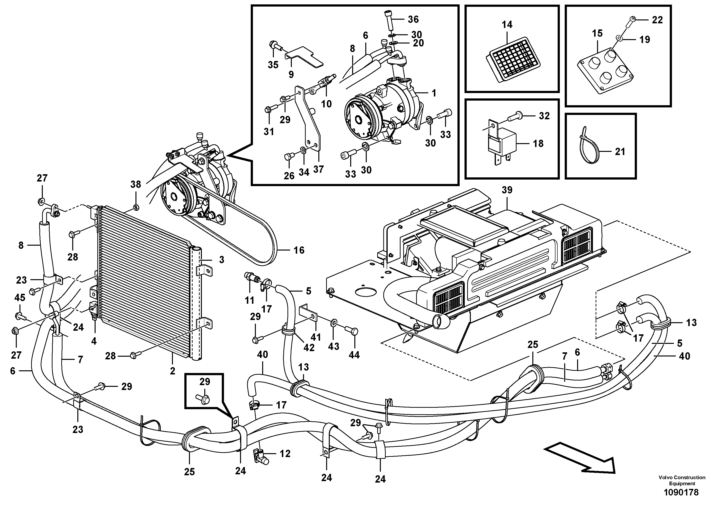 Seat frame VOE14717669 VOLVO