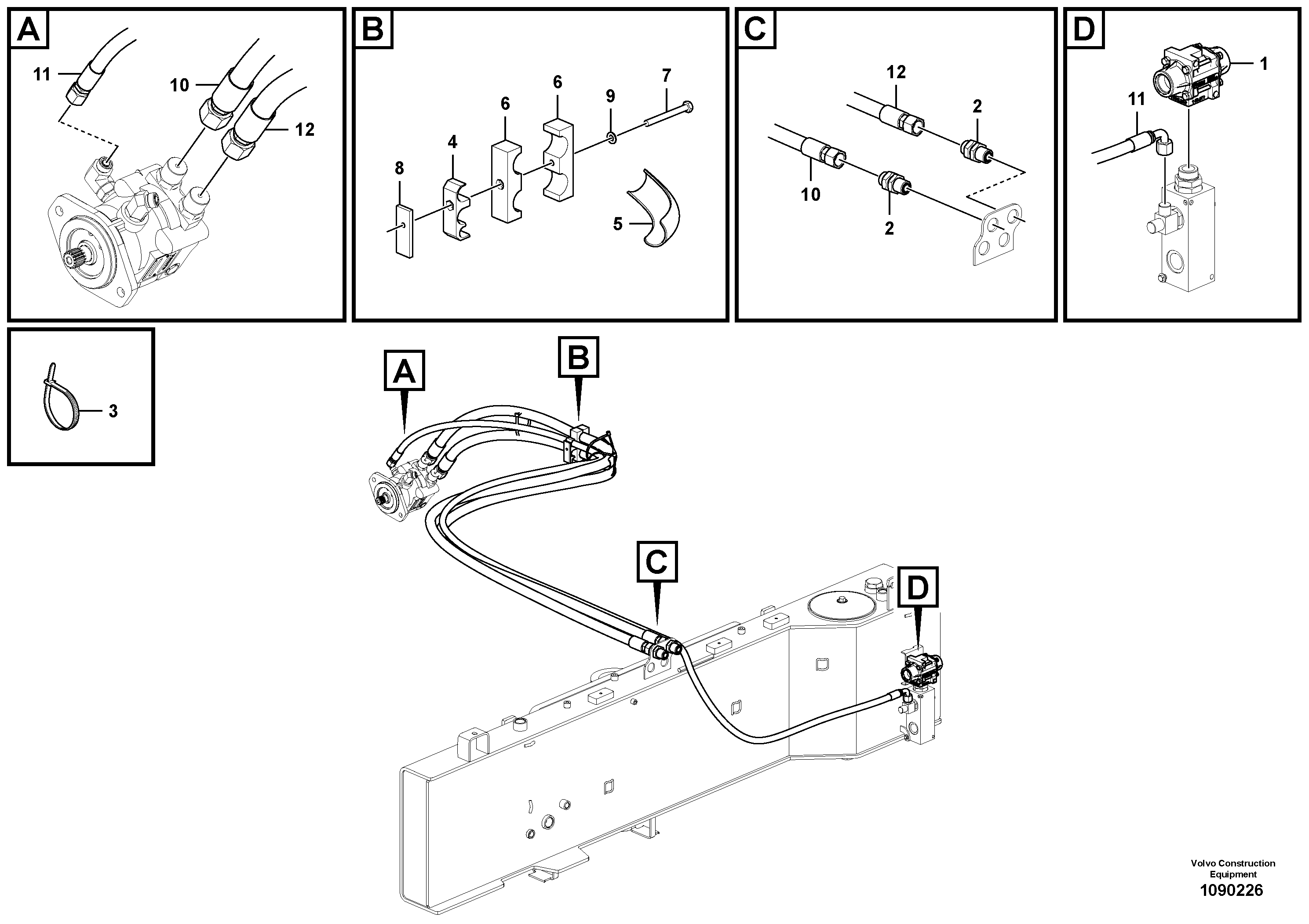 Timing gear casing VOE12831372 VOLVO
