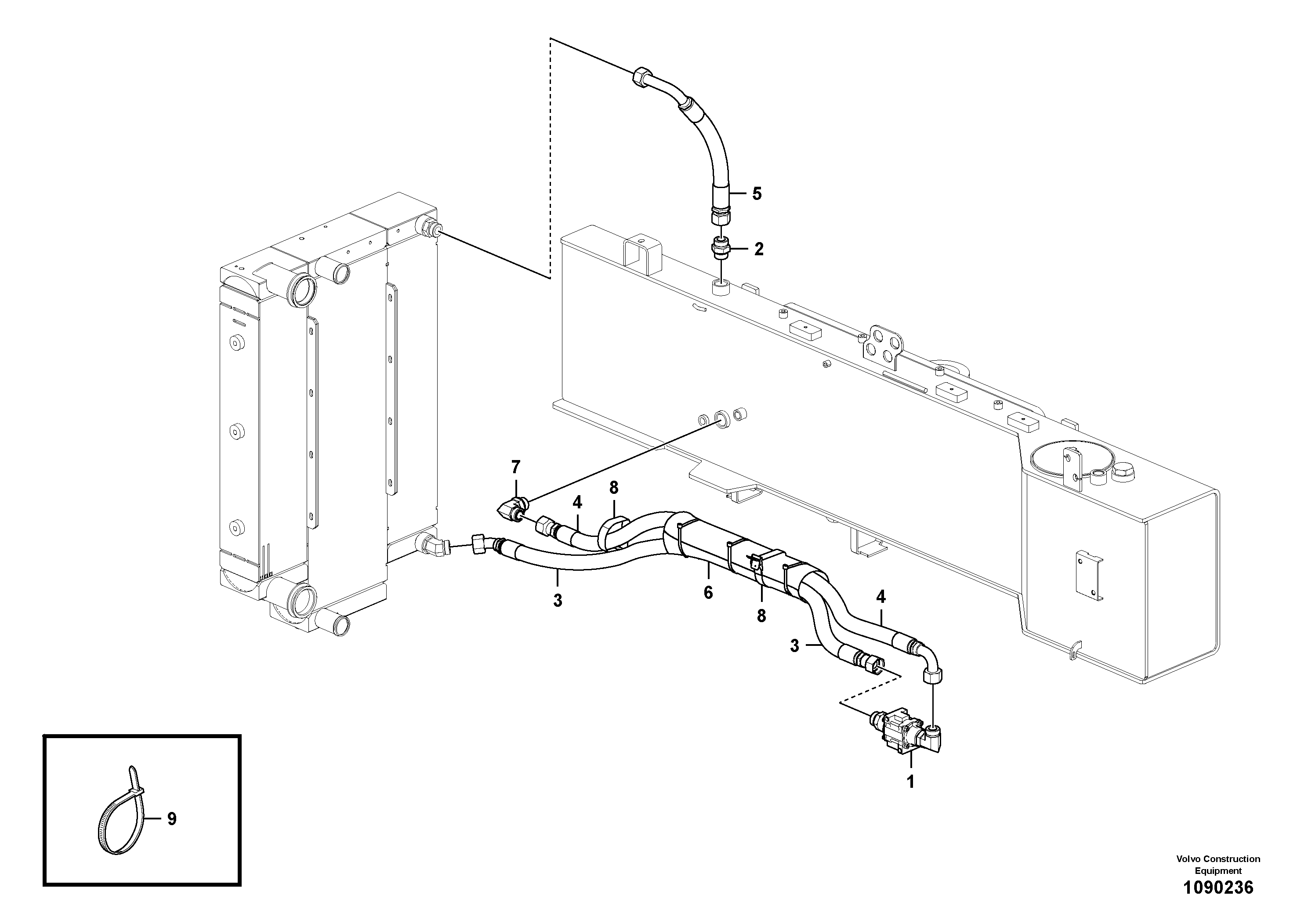 Timing gear casing VOE12833725 VOLVO