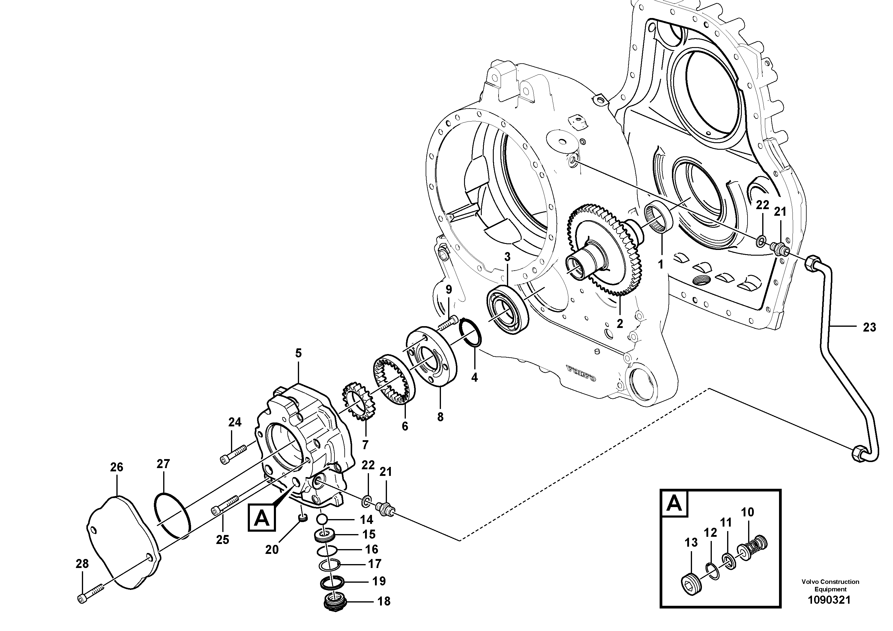For upper engine part VOE17484402 VOLVO