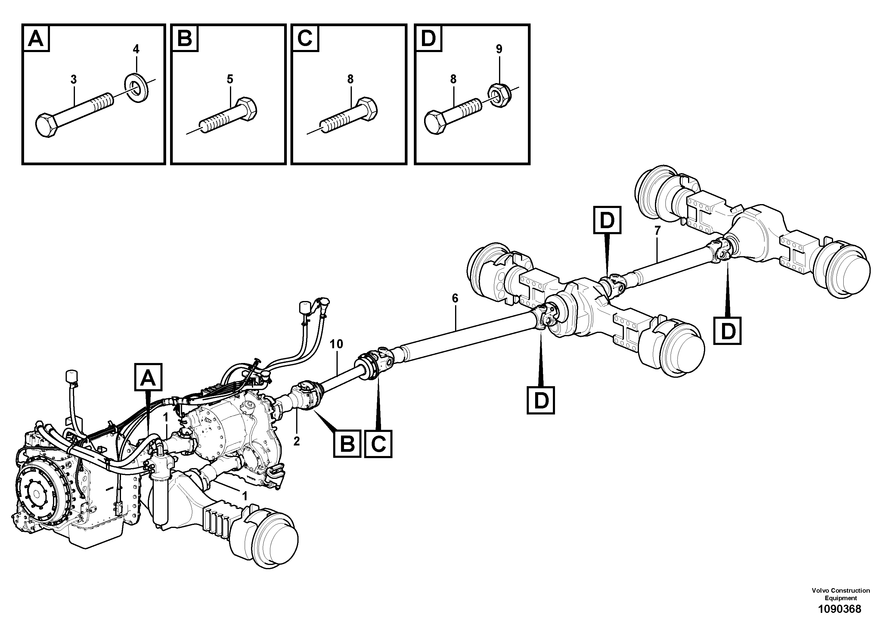 Mounting rail VOE949511 VOLVO