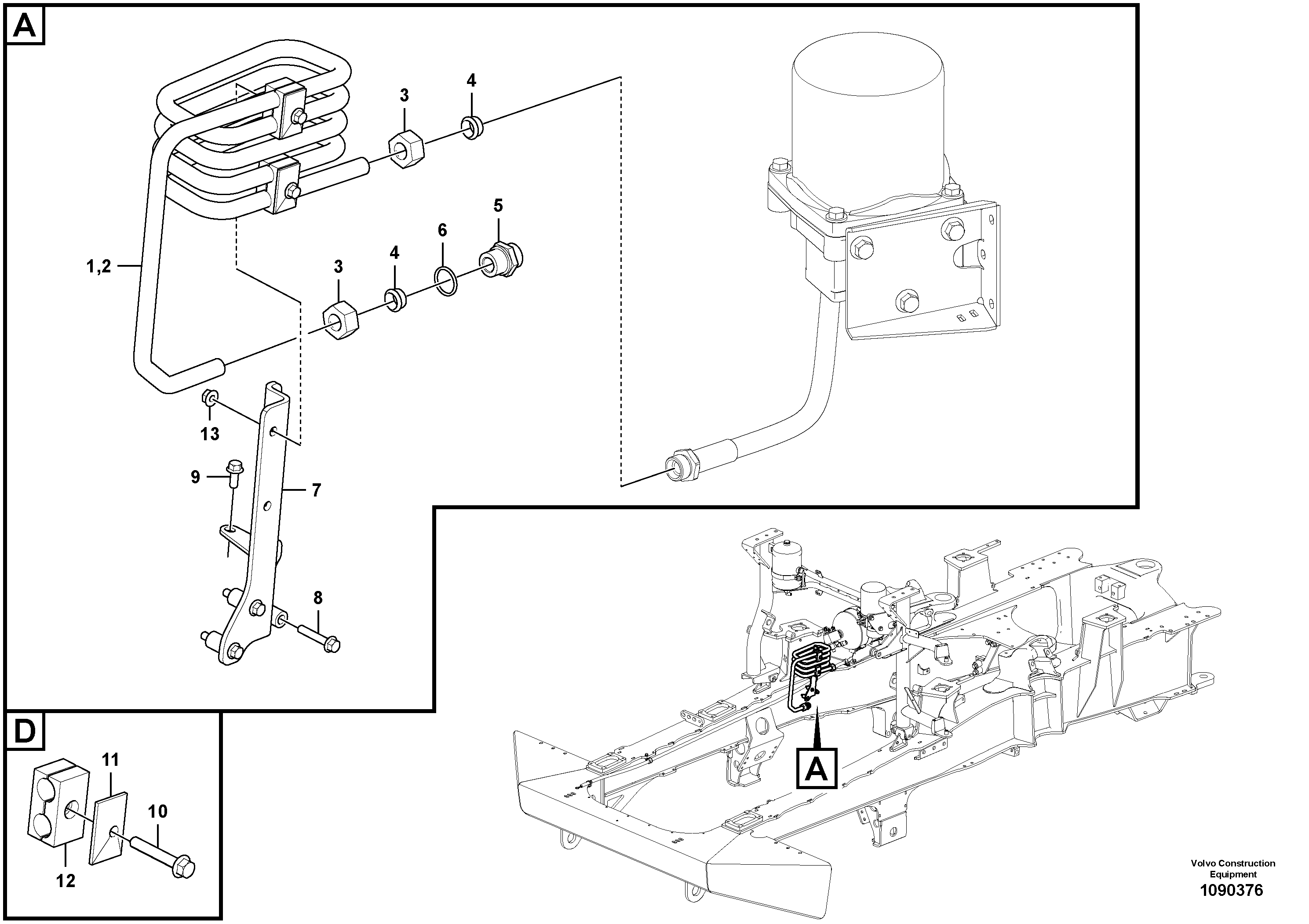 Seat frame VOE16858078 VOLVO