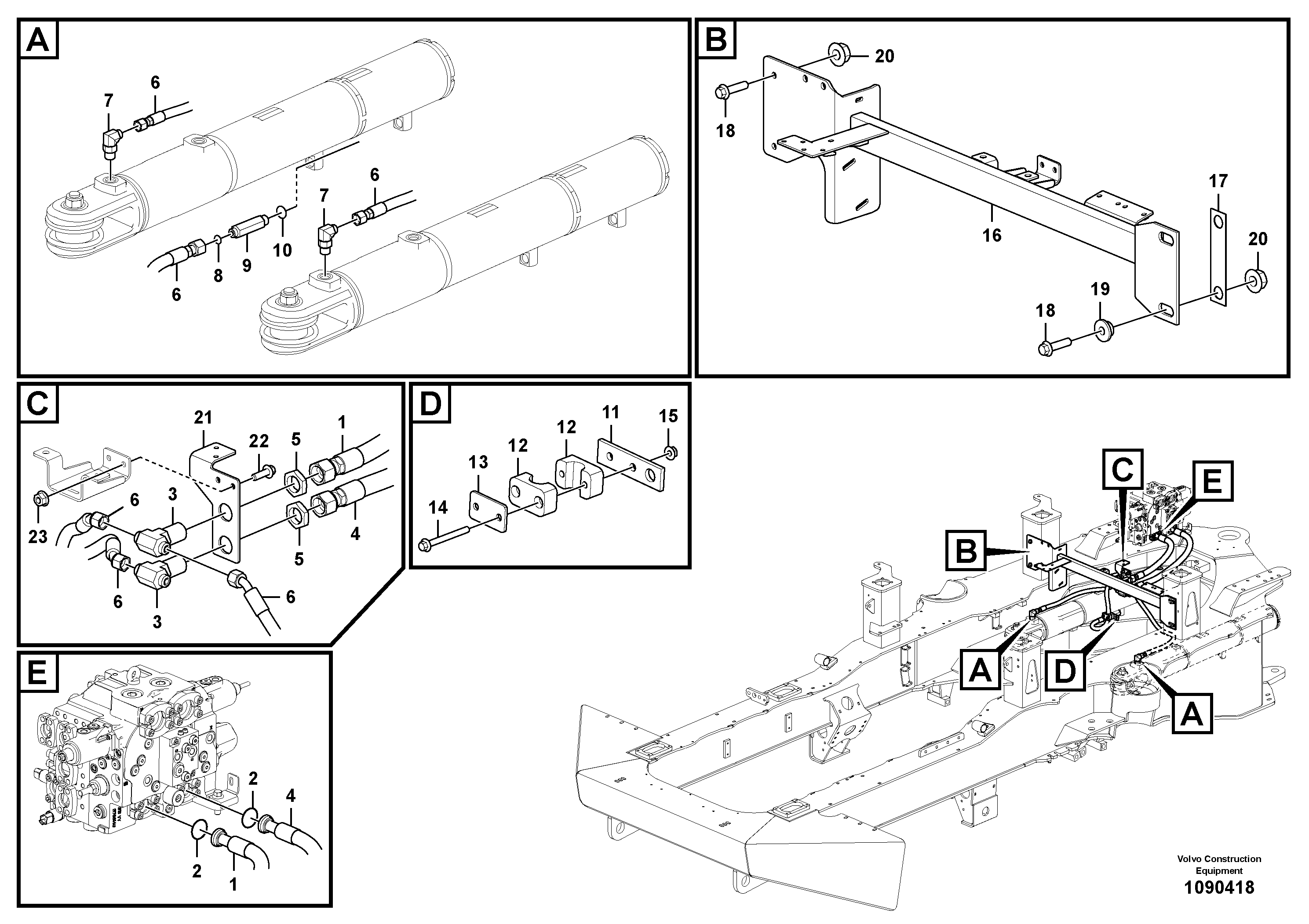Timing gear casing VOE17488069 VOLVO