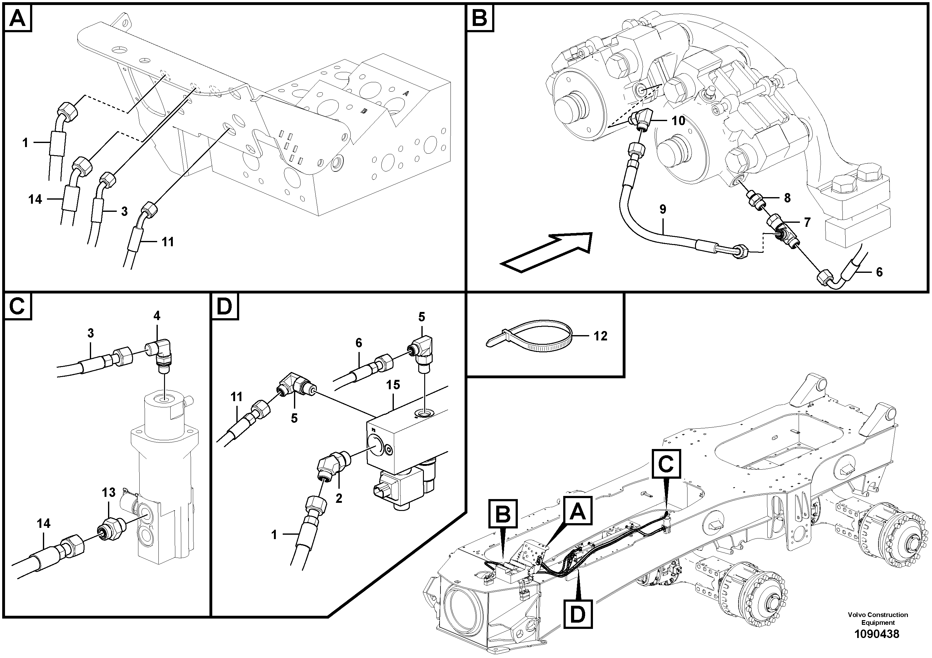 Timing gear casing VOE936346 VOLVO