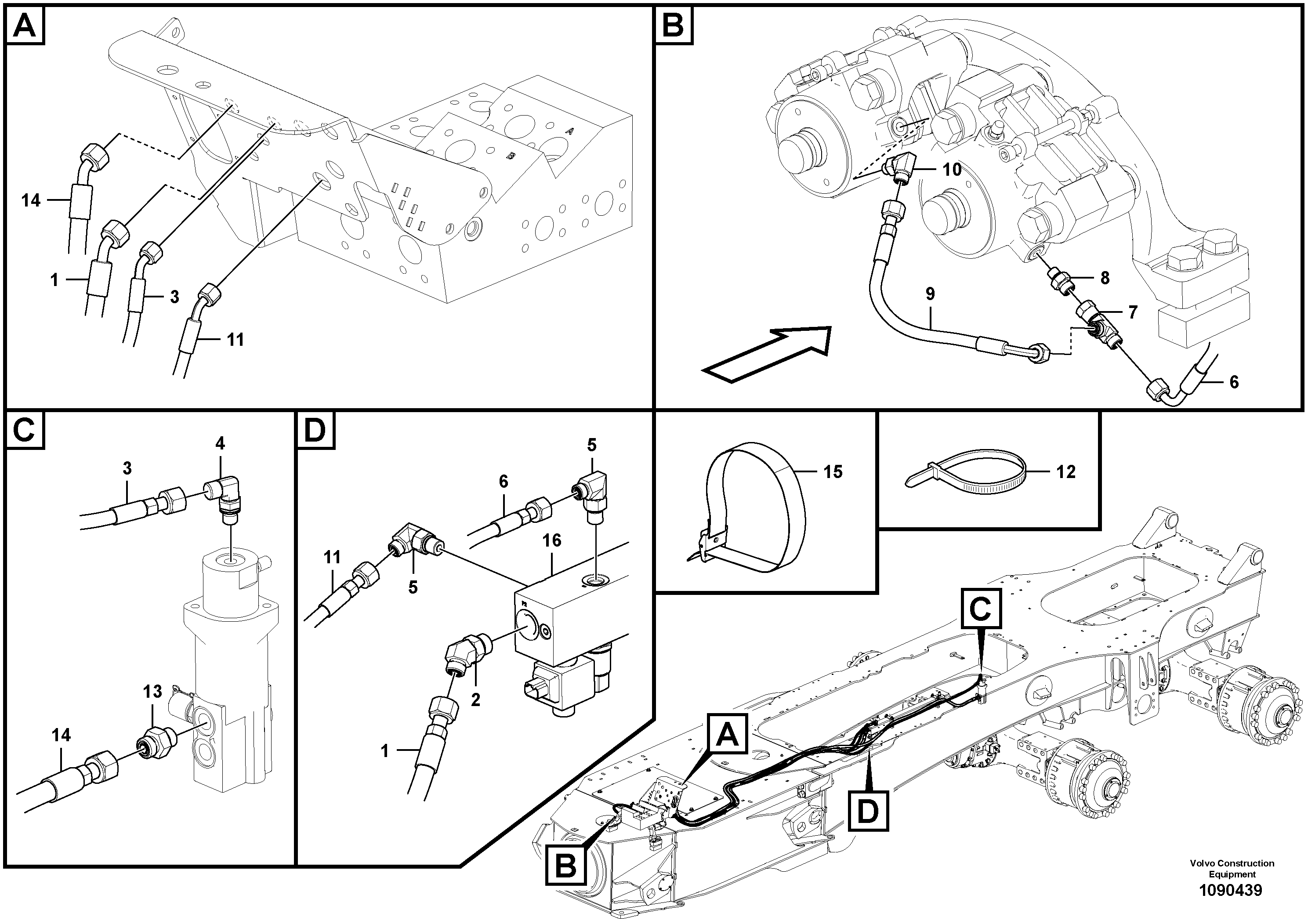 Timing gear casing VOE15058064 VOLVO