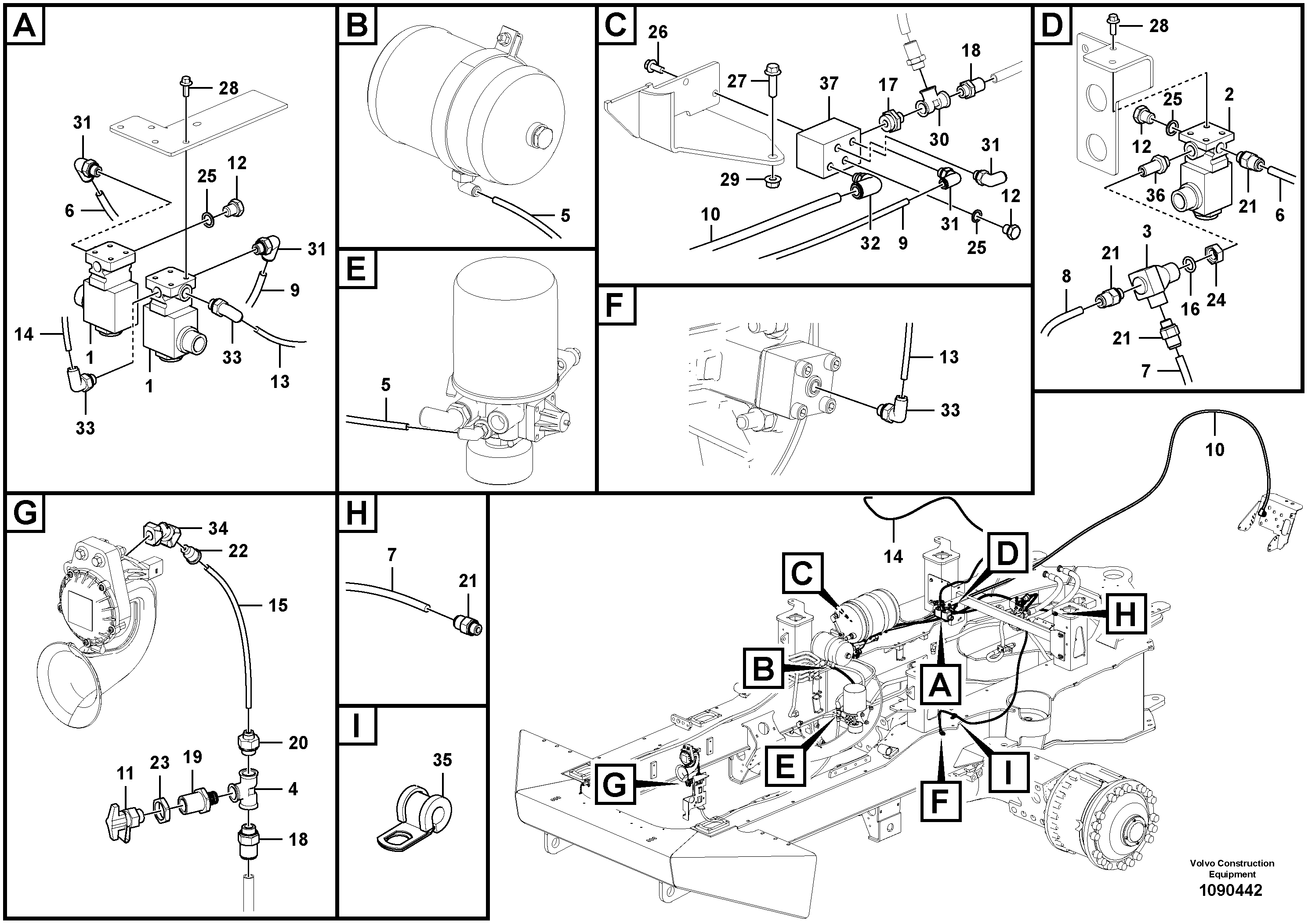 Water pump ger VOE16891130 VOLVO