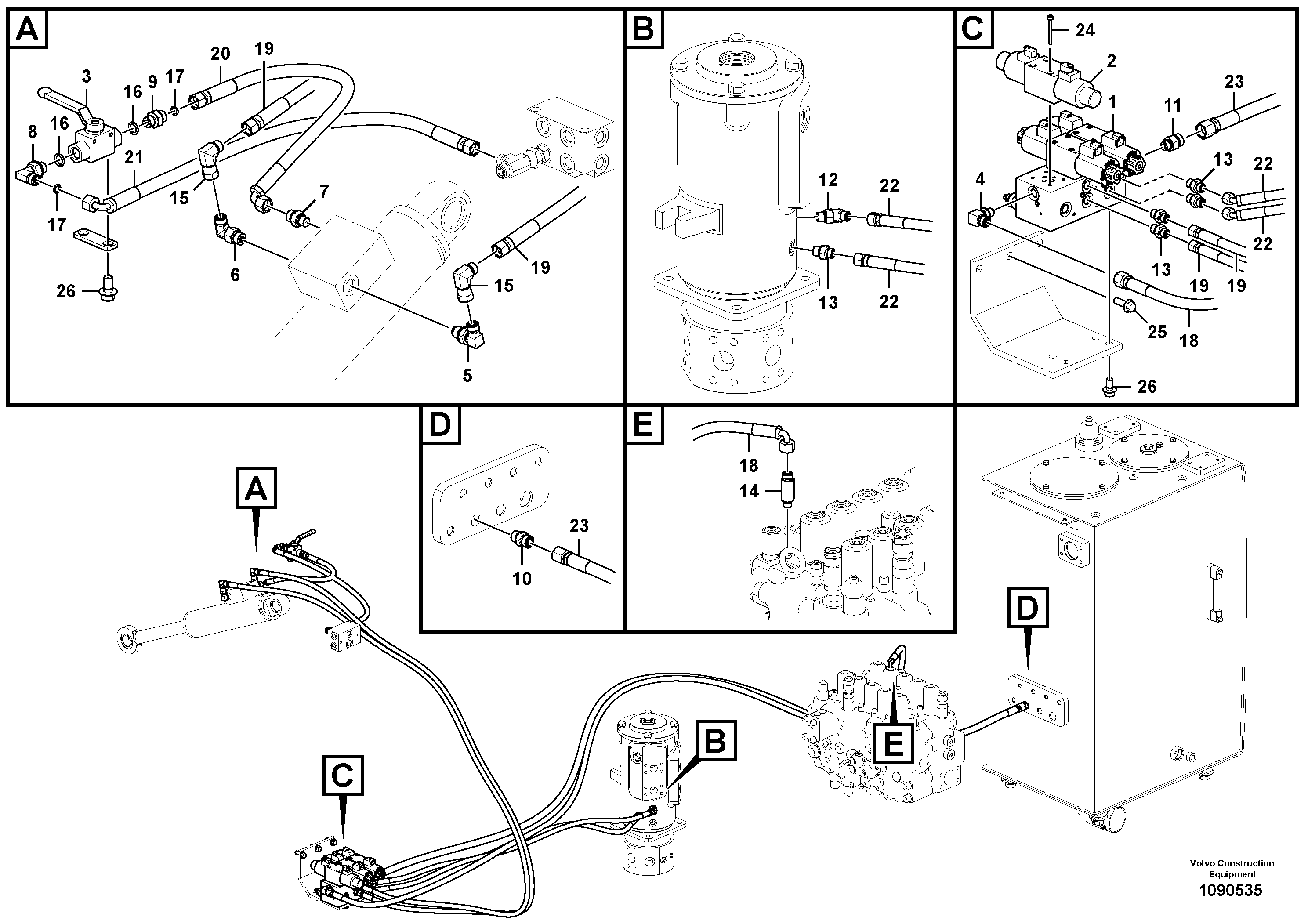 Timing gear casing VOE937442 VOLVO