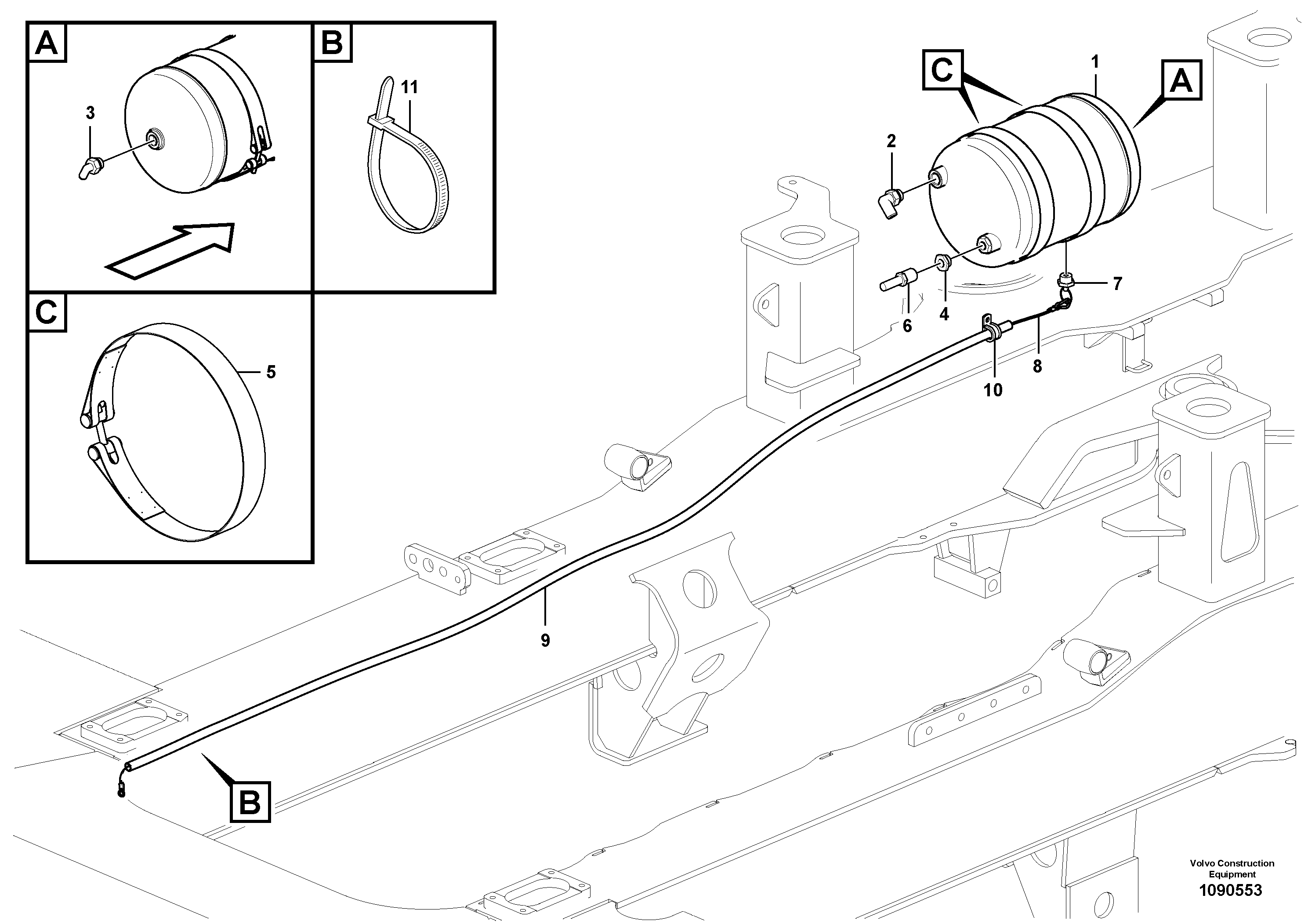 Water pump ger VOE16891127 VOLVO