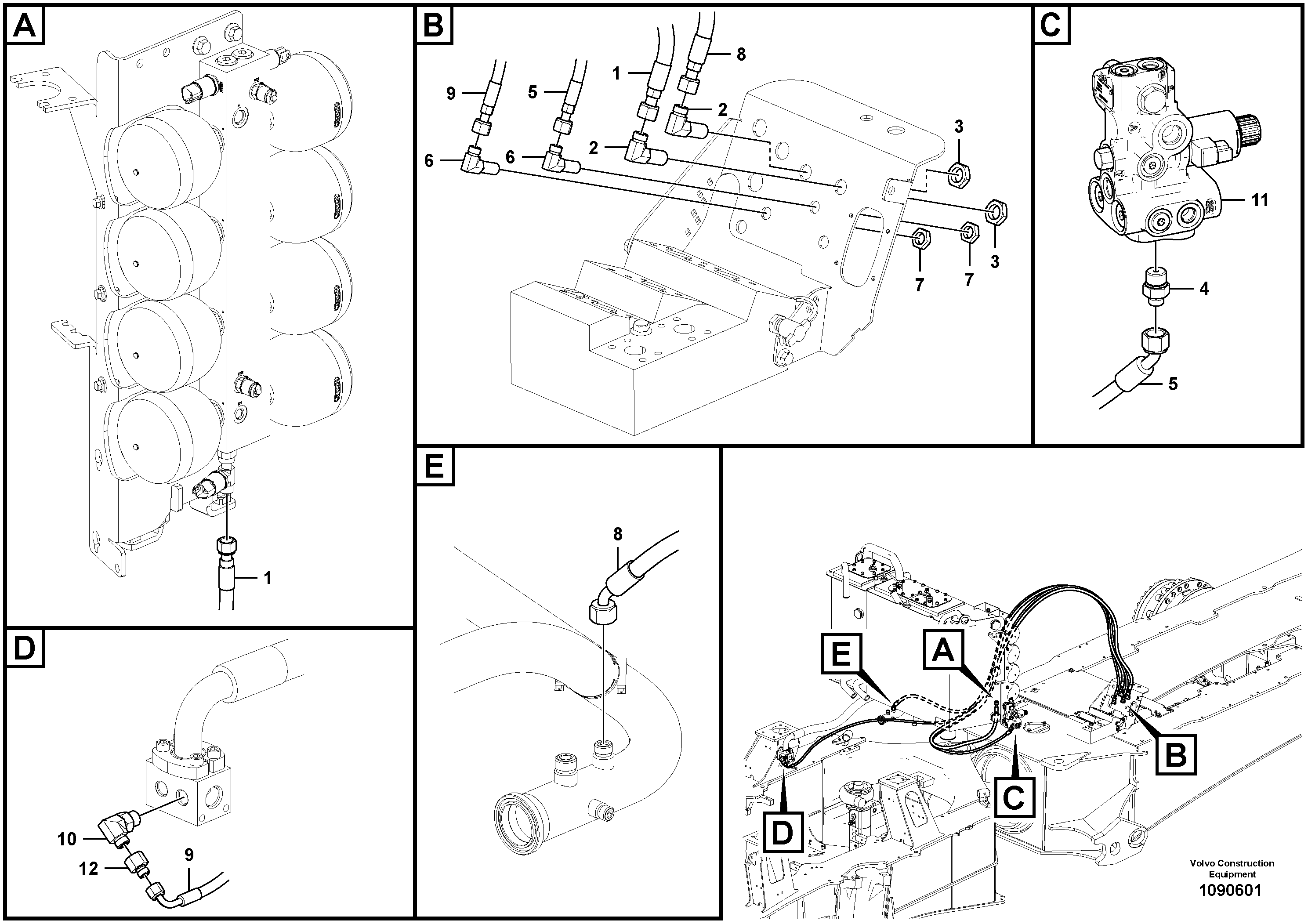 Timing gear casing VOE15801003 VOLVO