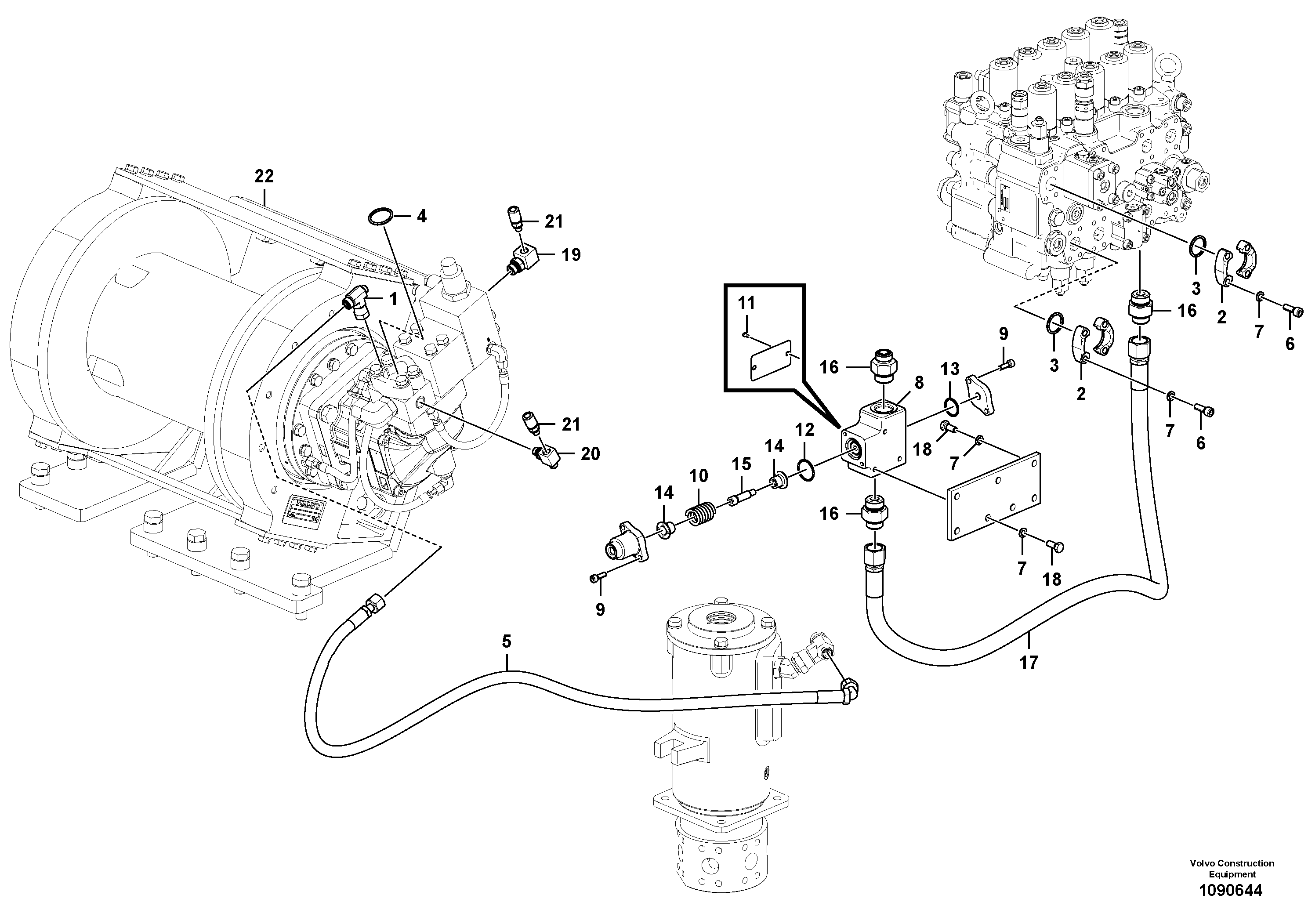 Valve Assembly, Stop VOE14652790 VOLVO