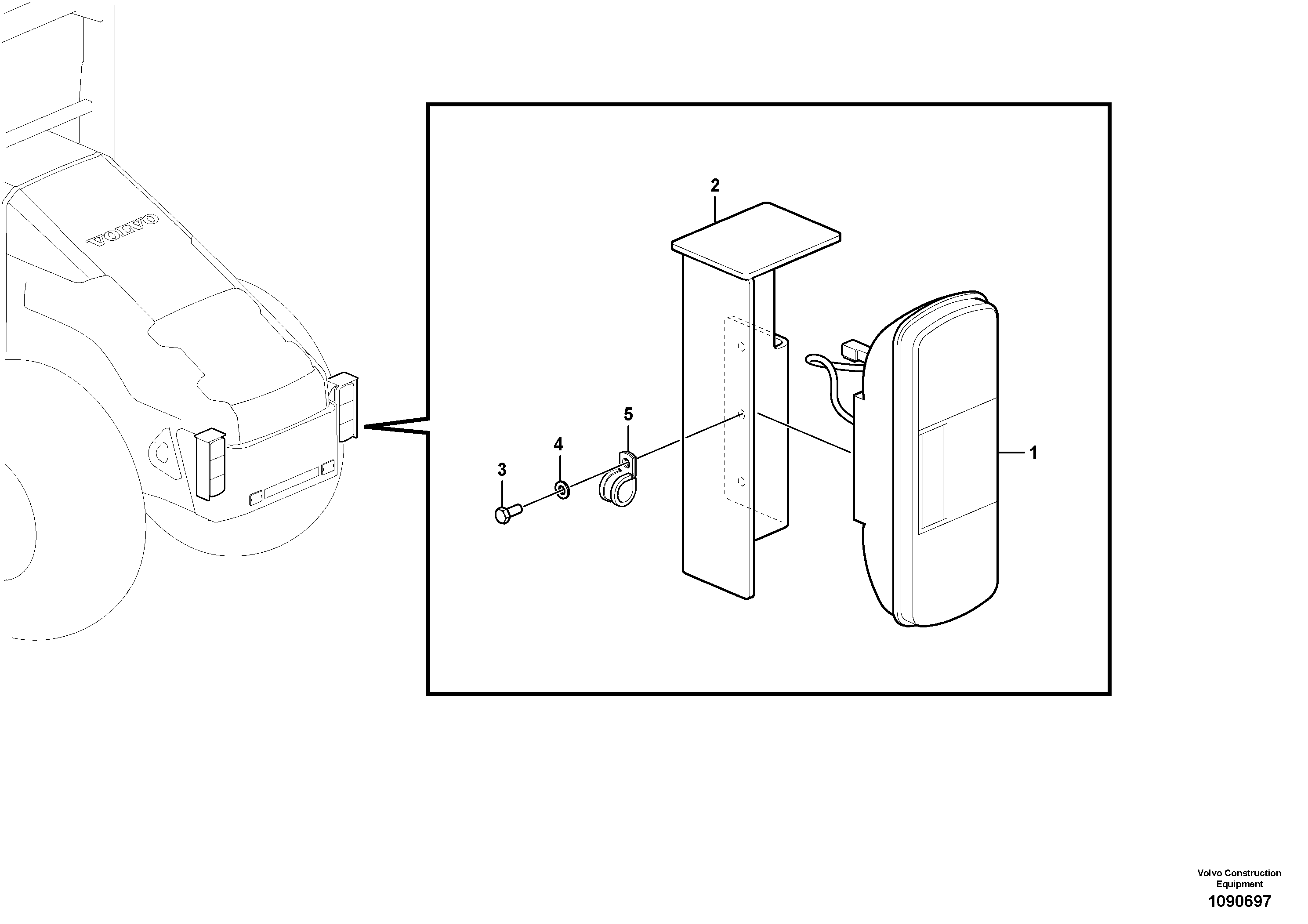 Bogie Mounting VOE12832309 VOLVO