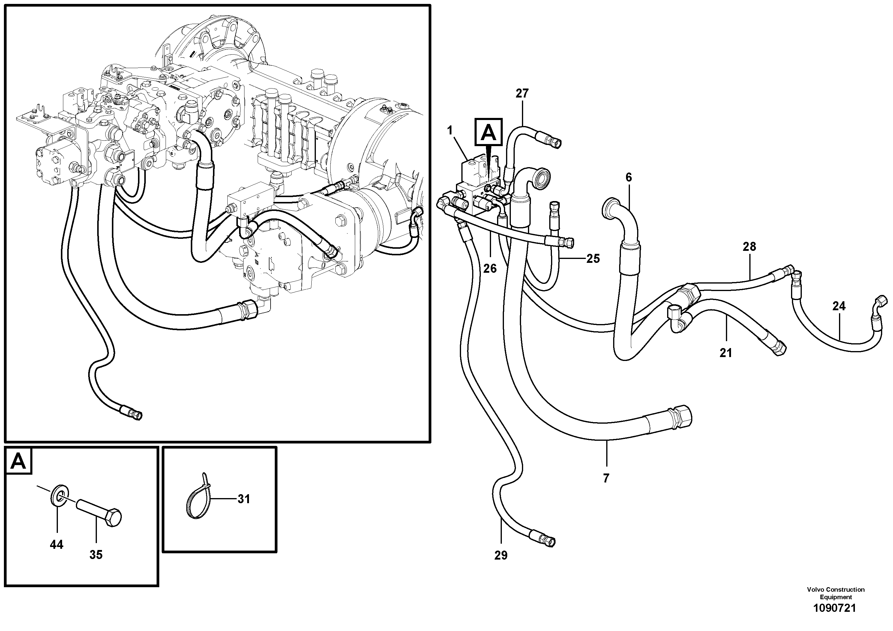 Timing gear casing VOE12823616 VOLVO