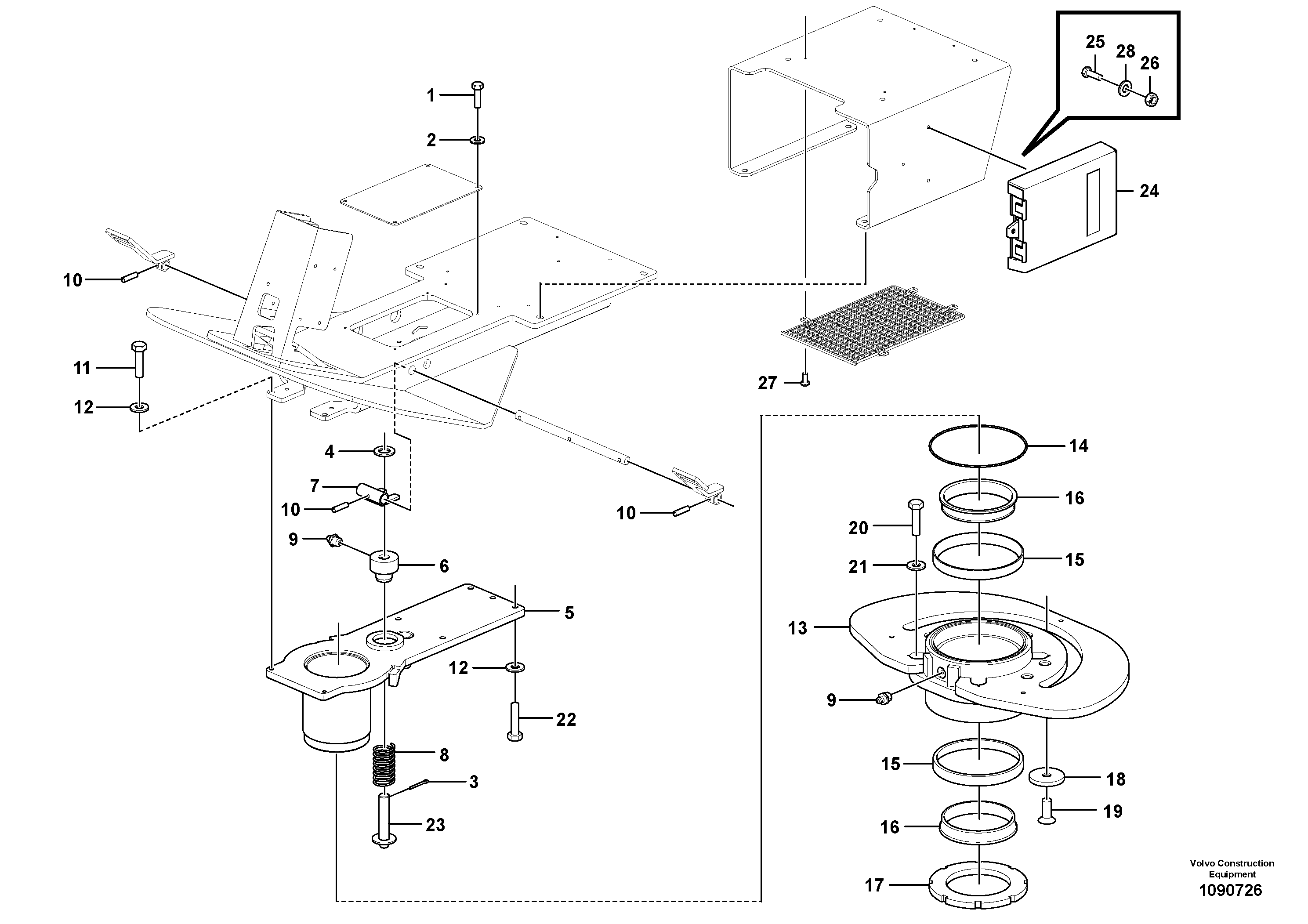 Hydr. Cylinder, Boom VOE12810583 VOLVO
