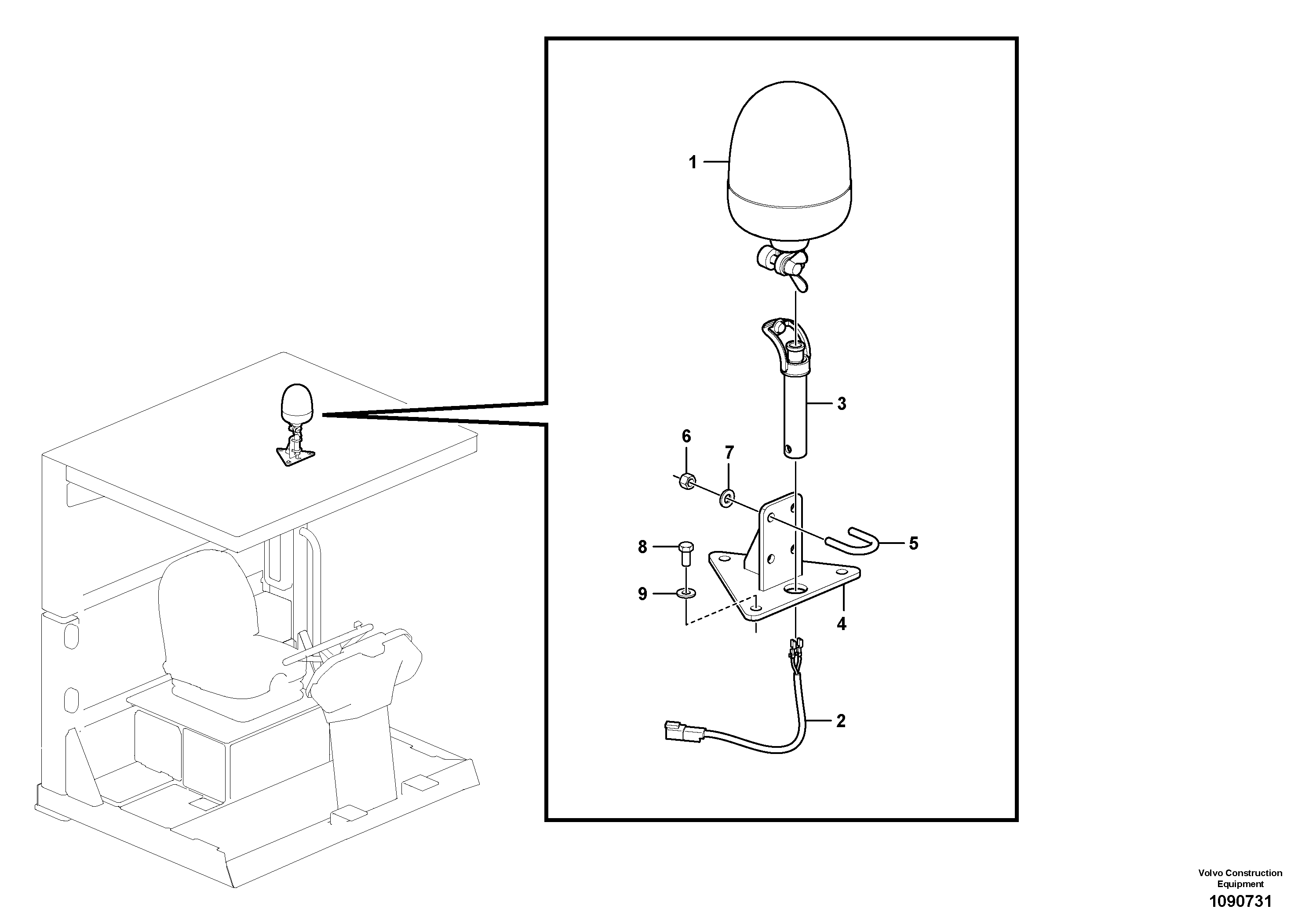 Seat frame VOE12830987 VOLVO
