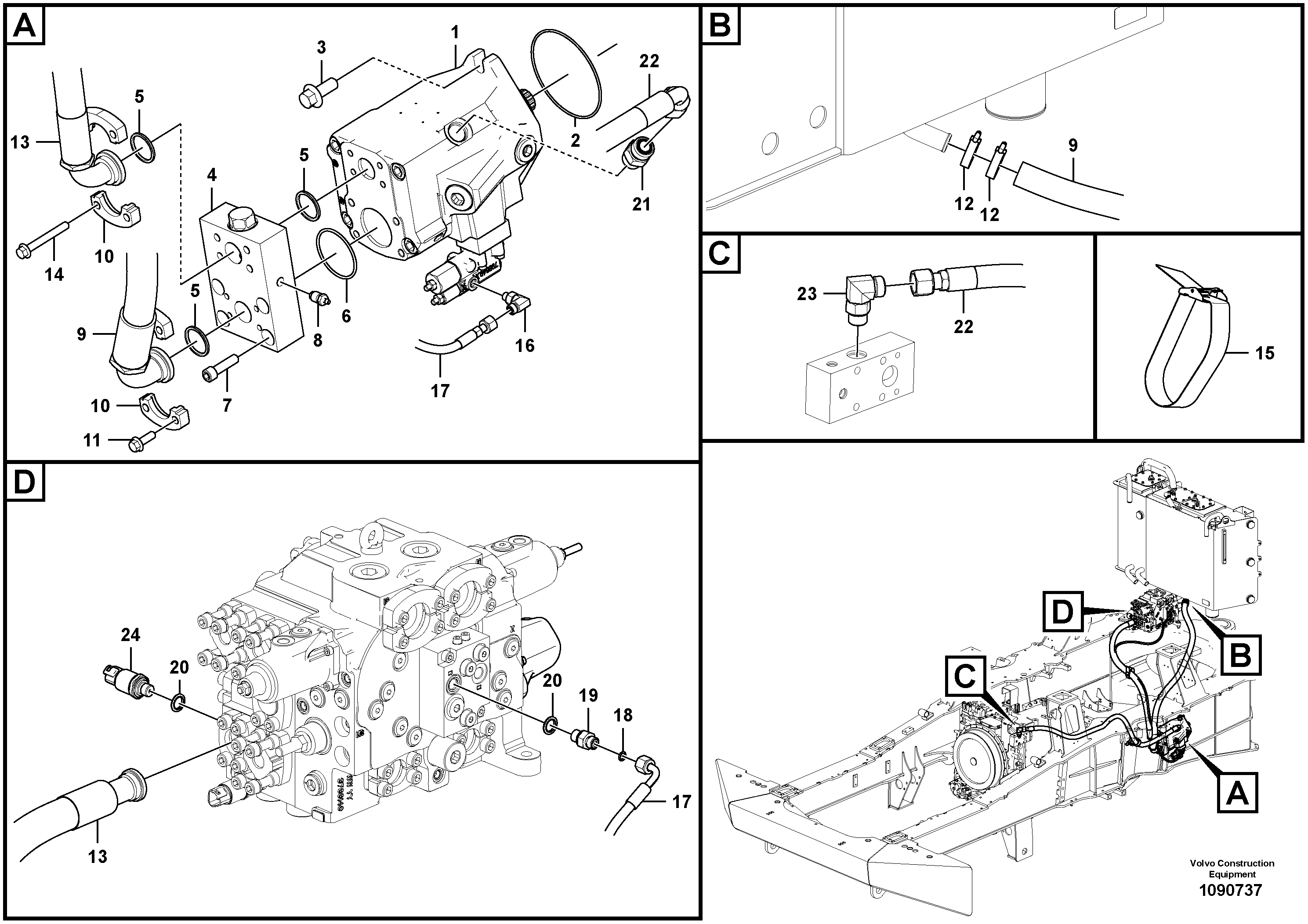 Timing gear casing VOE17259256 VOLVO