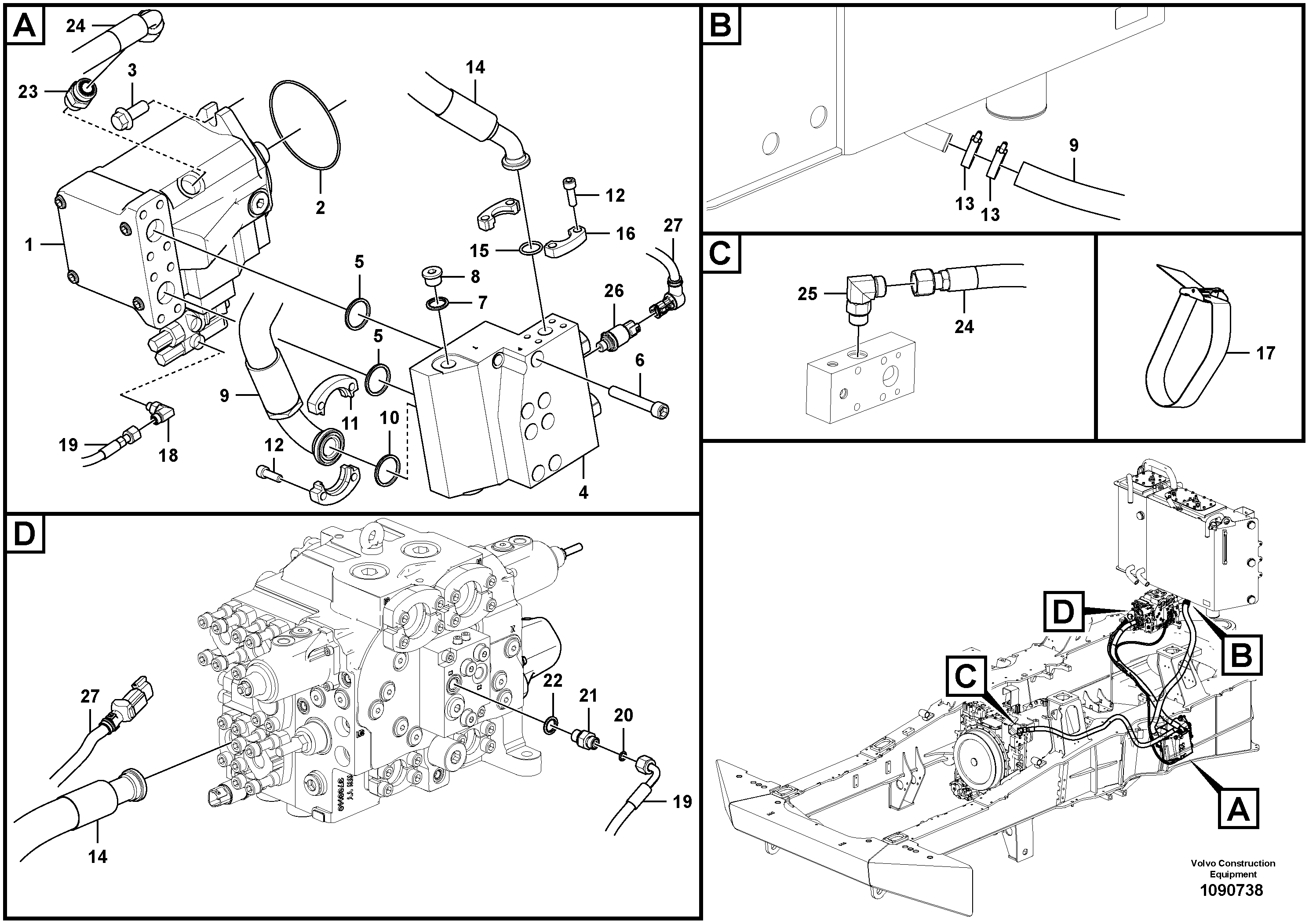 Hose assembly VOE17449284 VOLVO