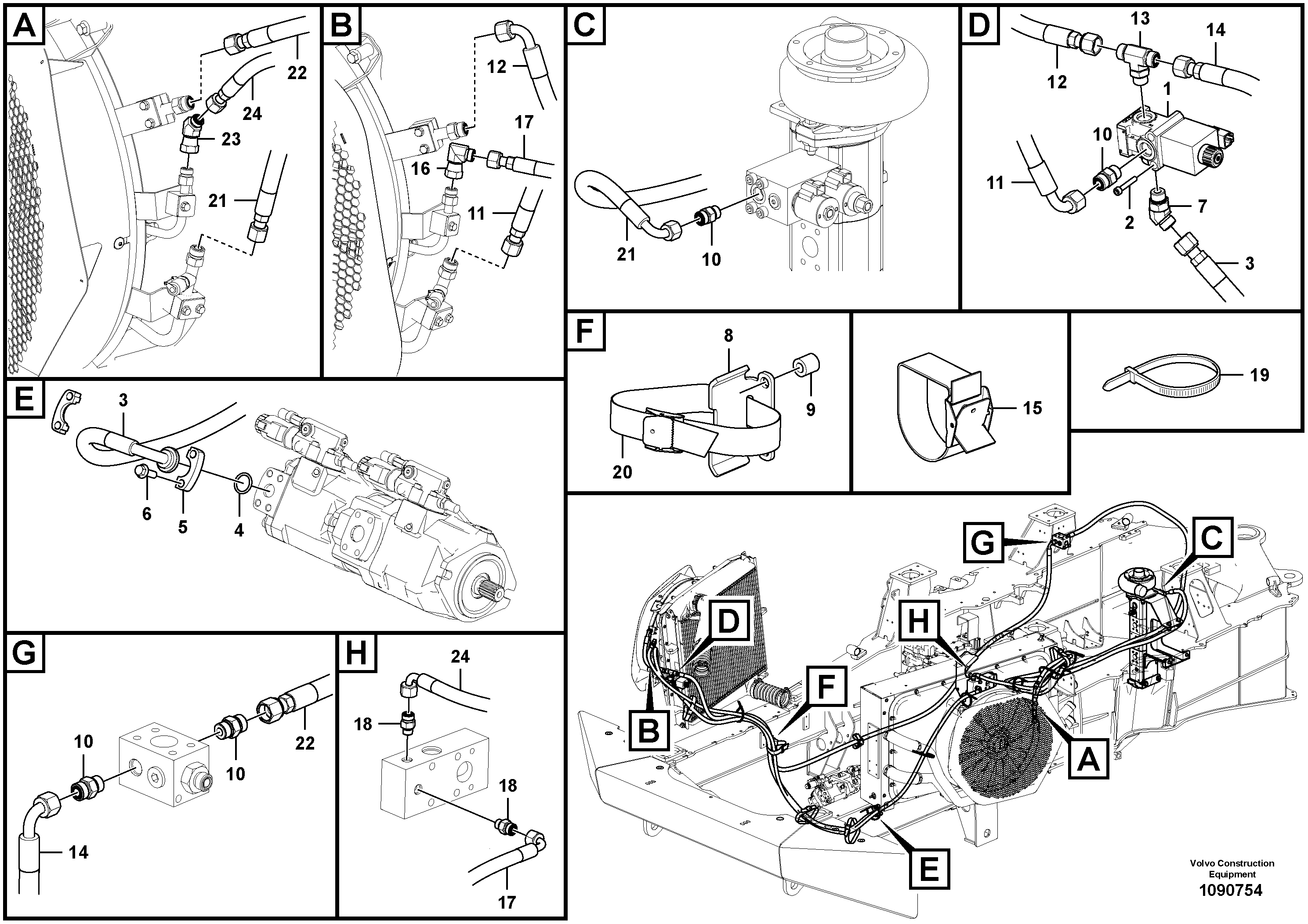 Timing gear casing VOE15087258 VOLVO
