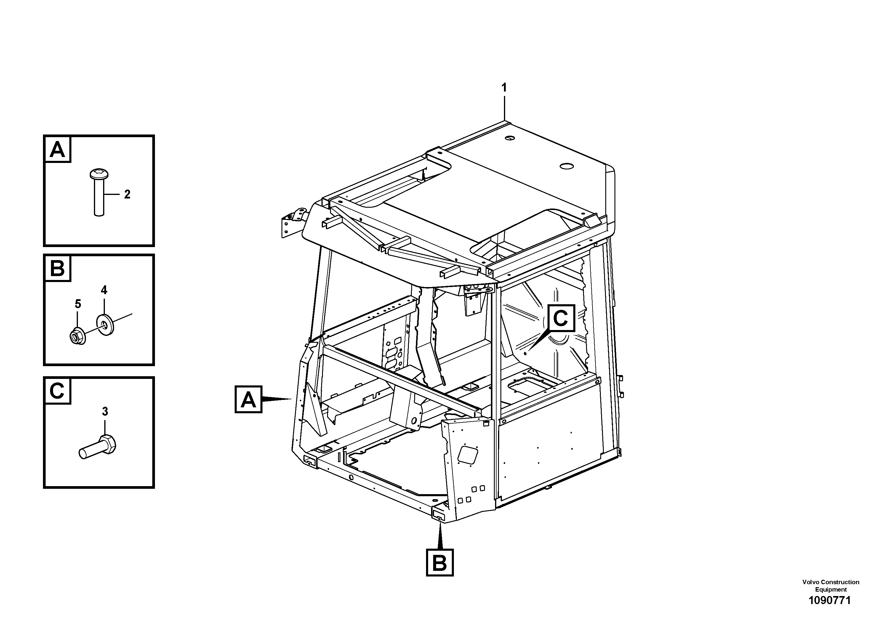 Cab framework VOE16323219 VOLVO
