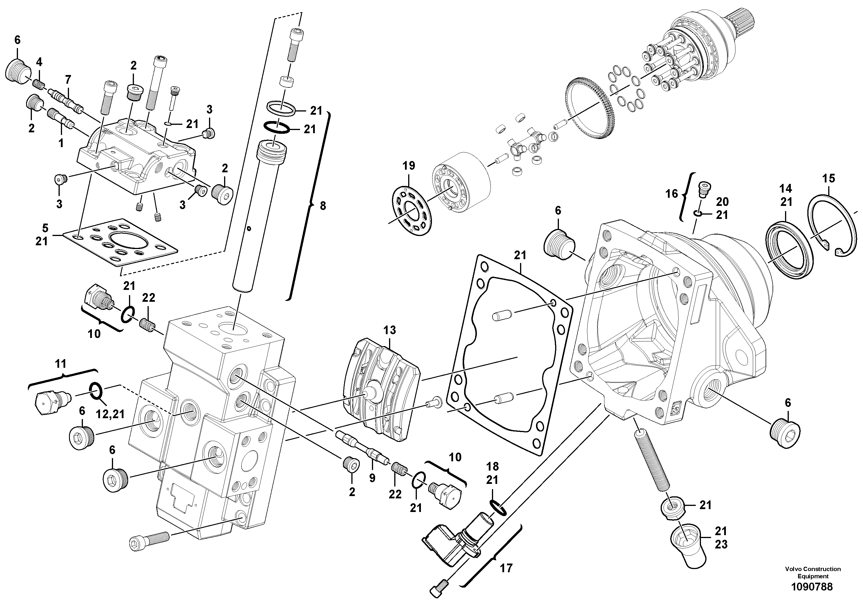Piston pump VOE17469229 VOLVO