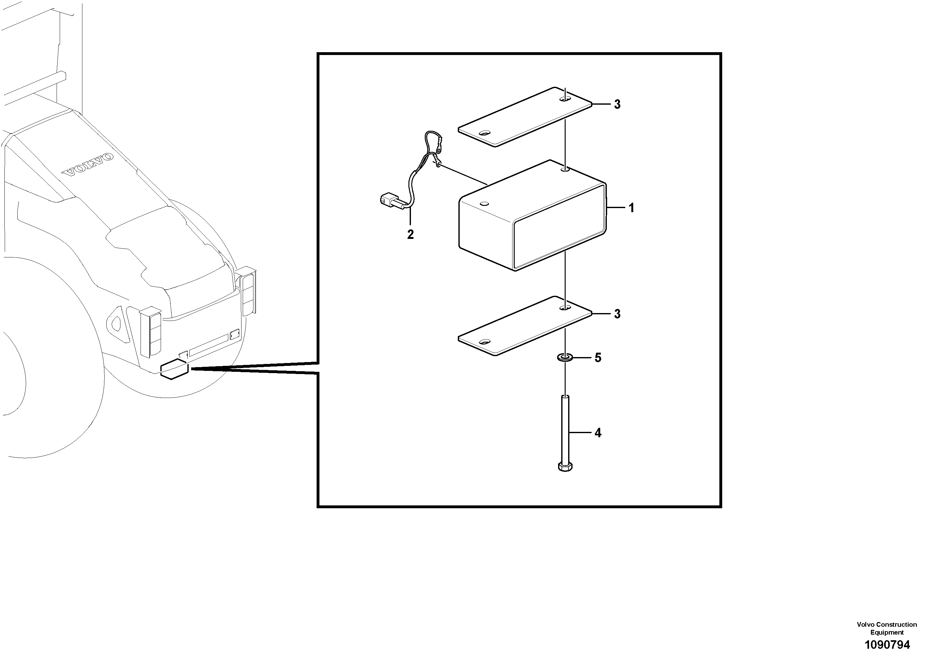 Attaching Plate 12832747 VOLVO