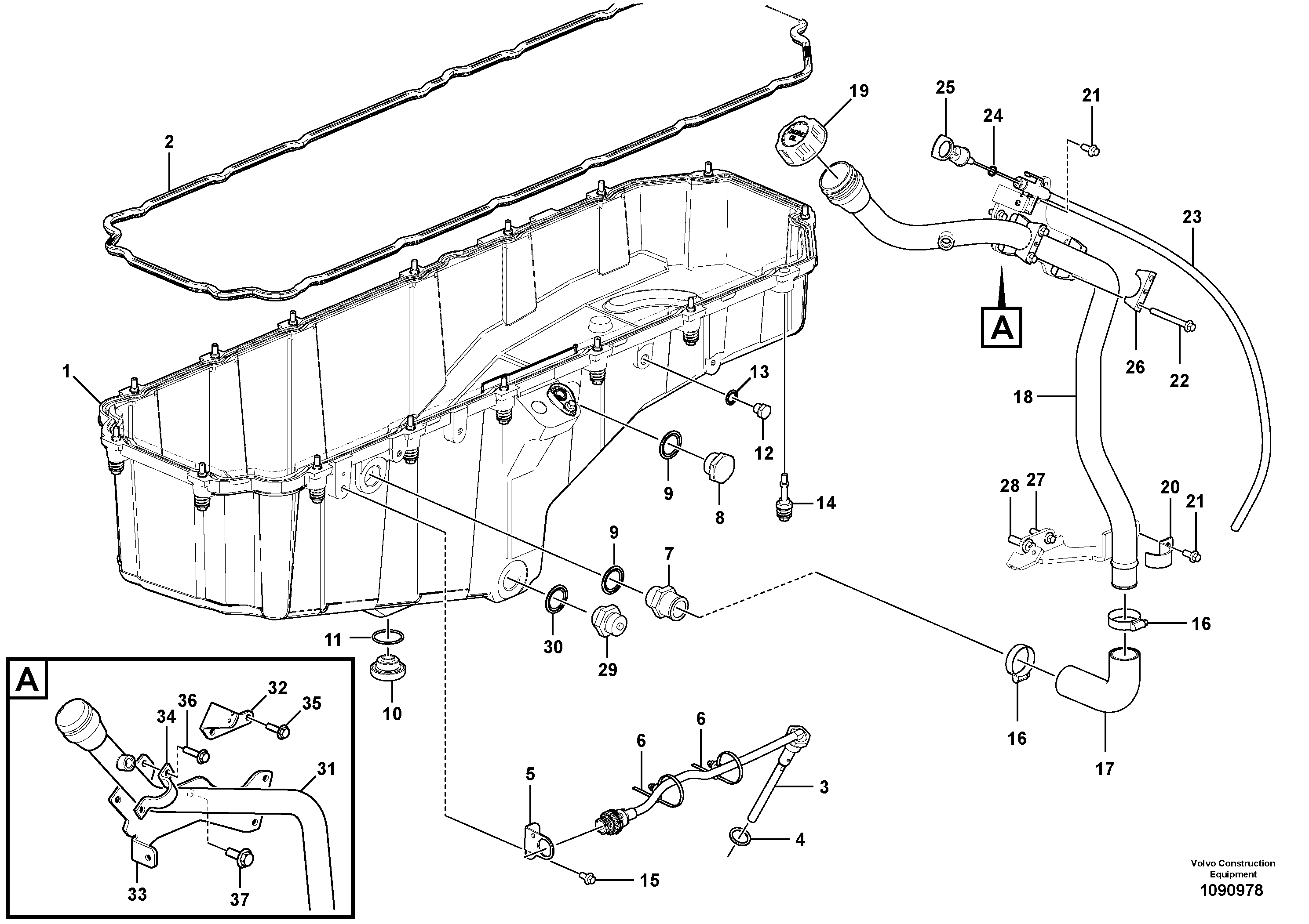 Seat frame VOE17481071 VOLVO