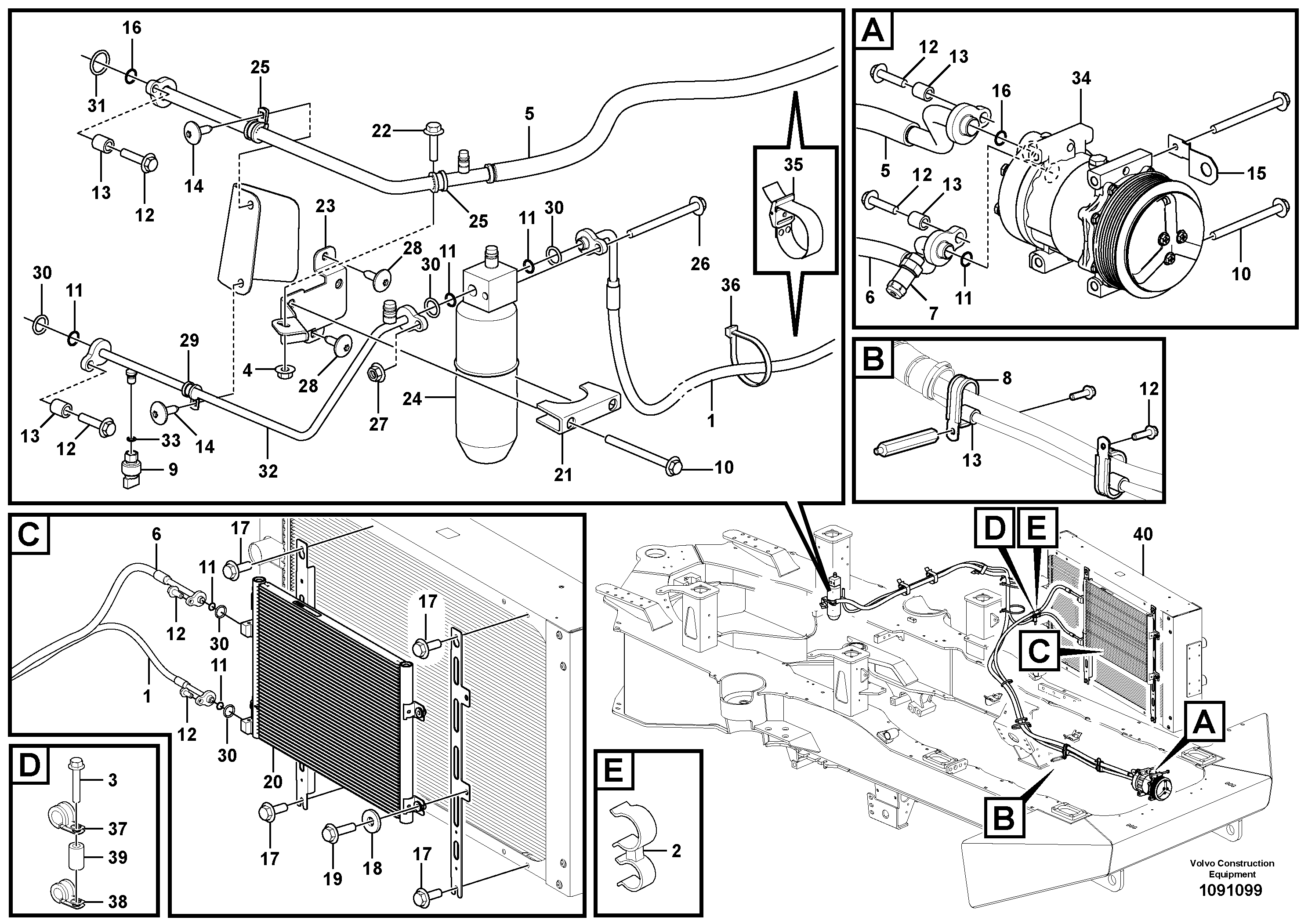 Timing gear casing VOE16873709 VOLVO