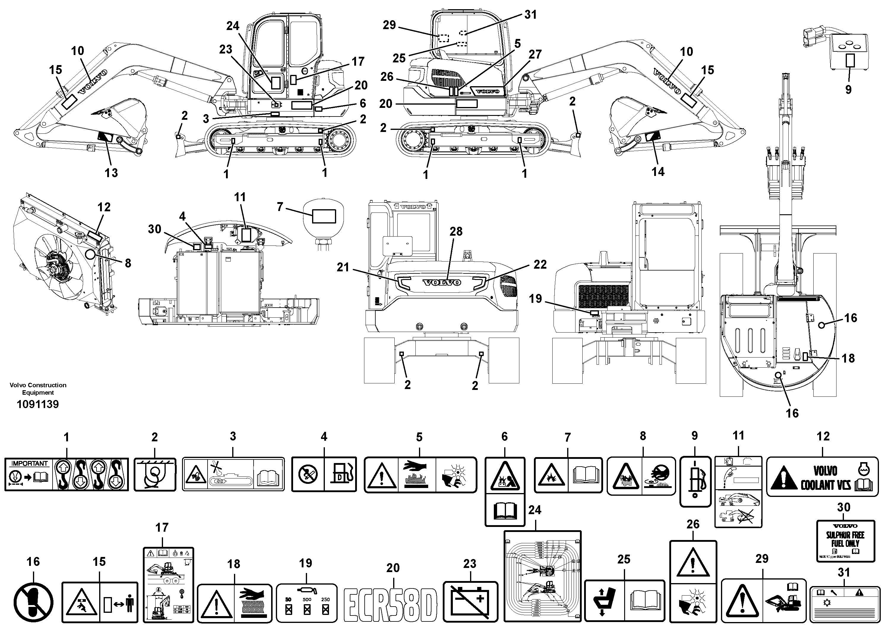 Decal VOE14723819 VOLVO