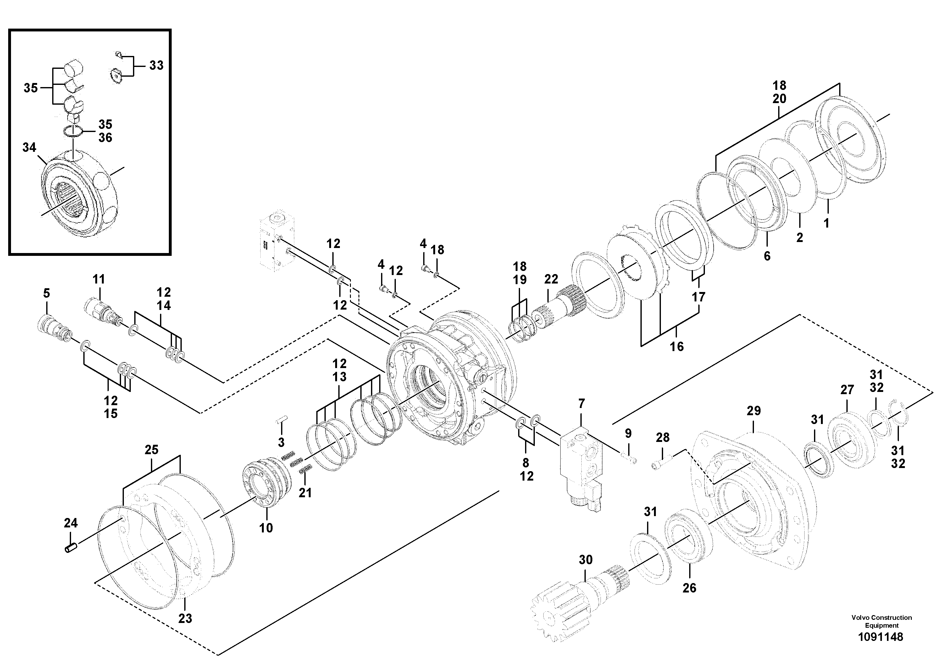 Bearing VOE14527077 VOLVO