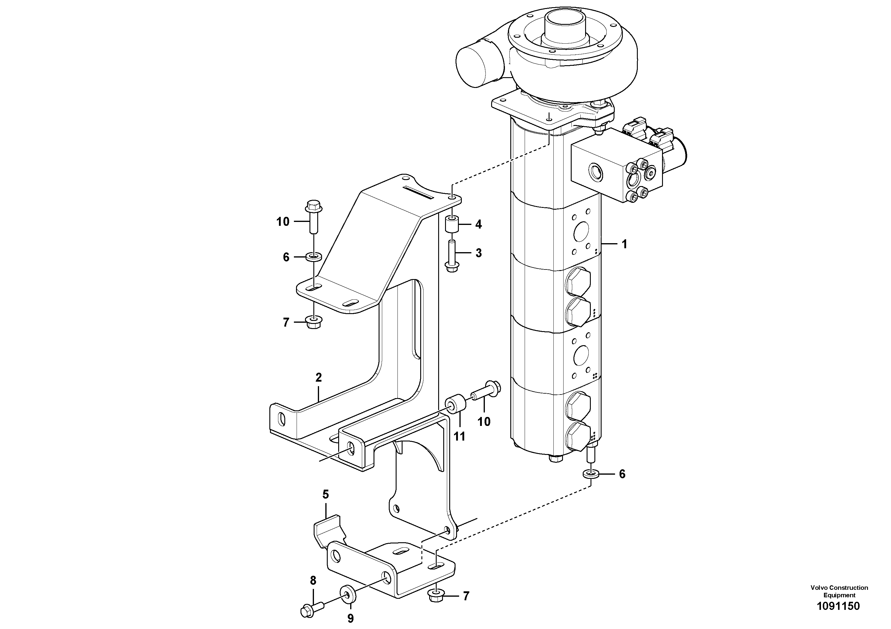 Seat frame VOE16873428 VOLVO