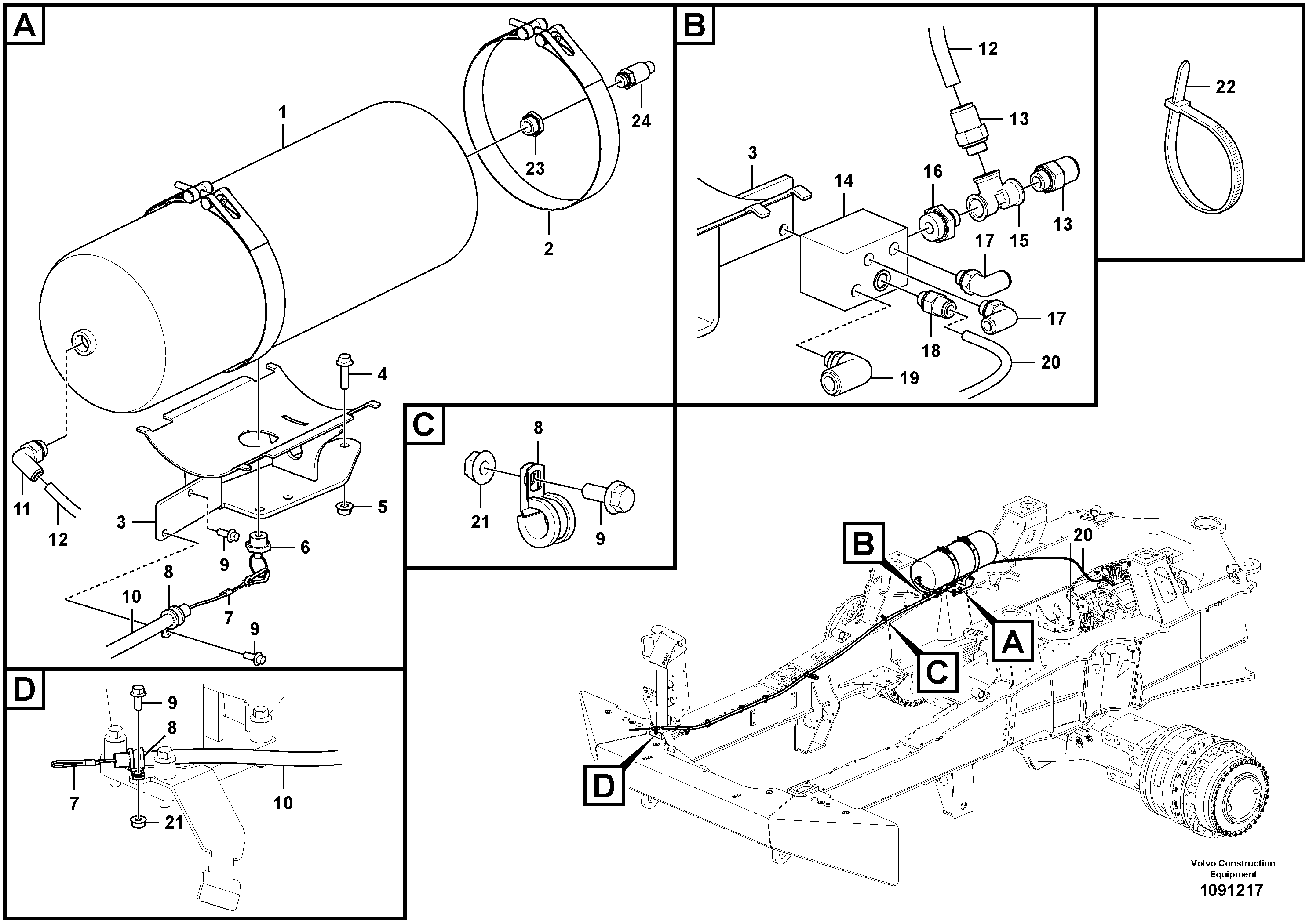 Bracket VOE16915086 VOLVO