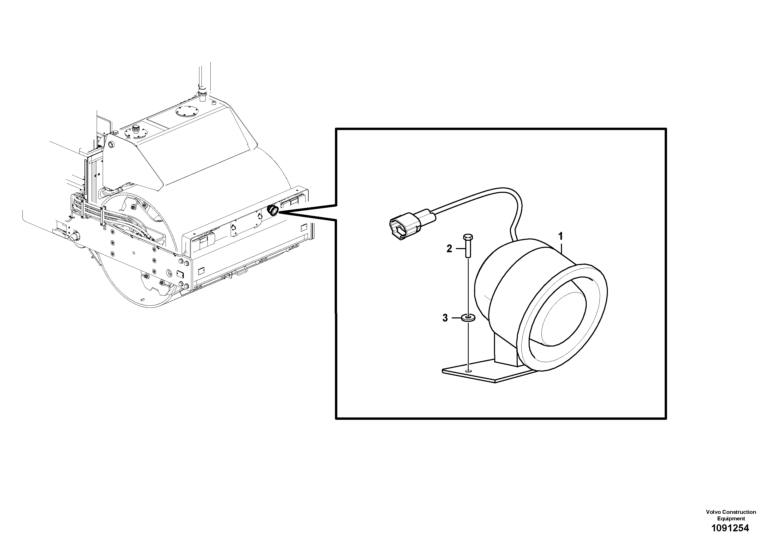 Relay, loud tone horn VOE12815030 VOLVO
