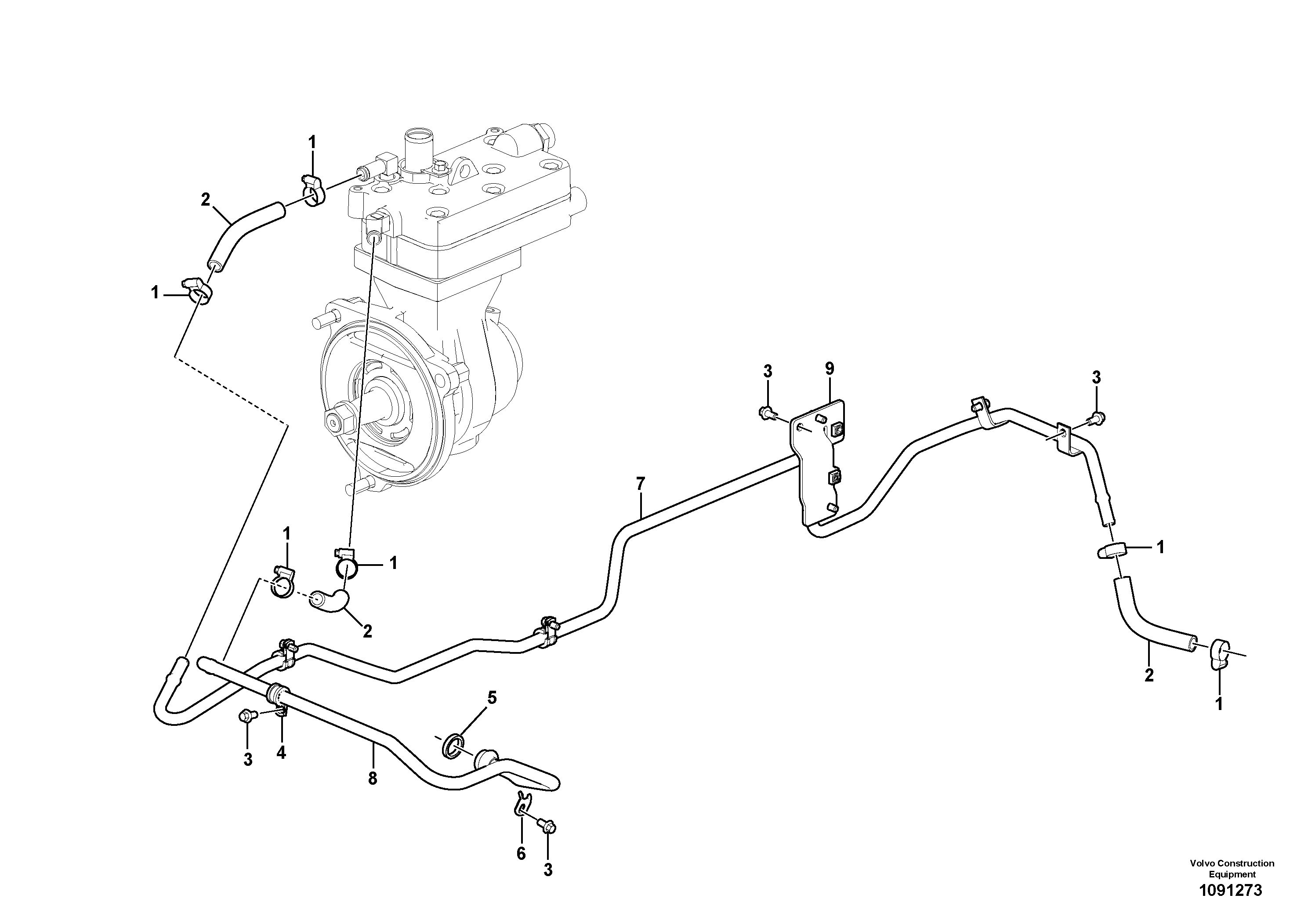 Seat frame VOE17483602 VOLVO