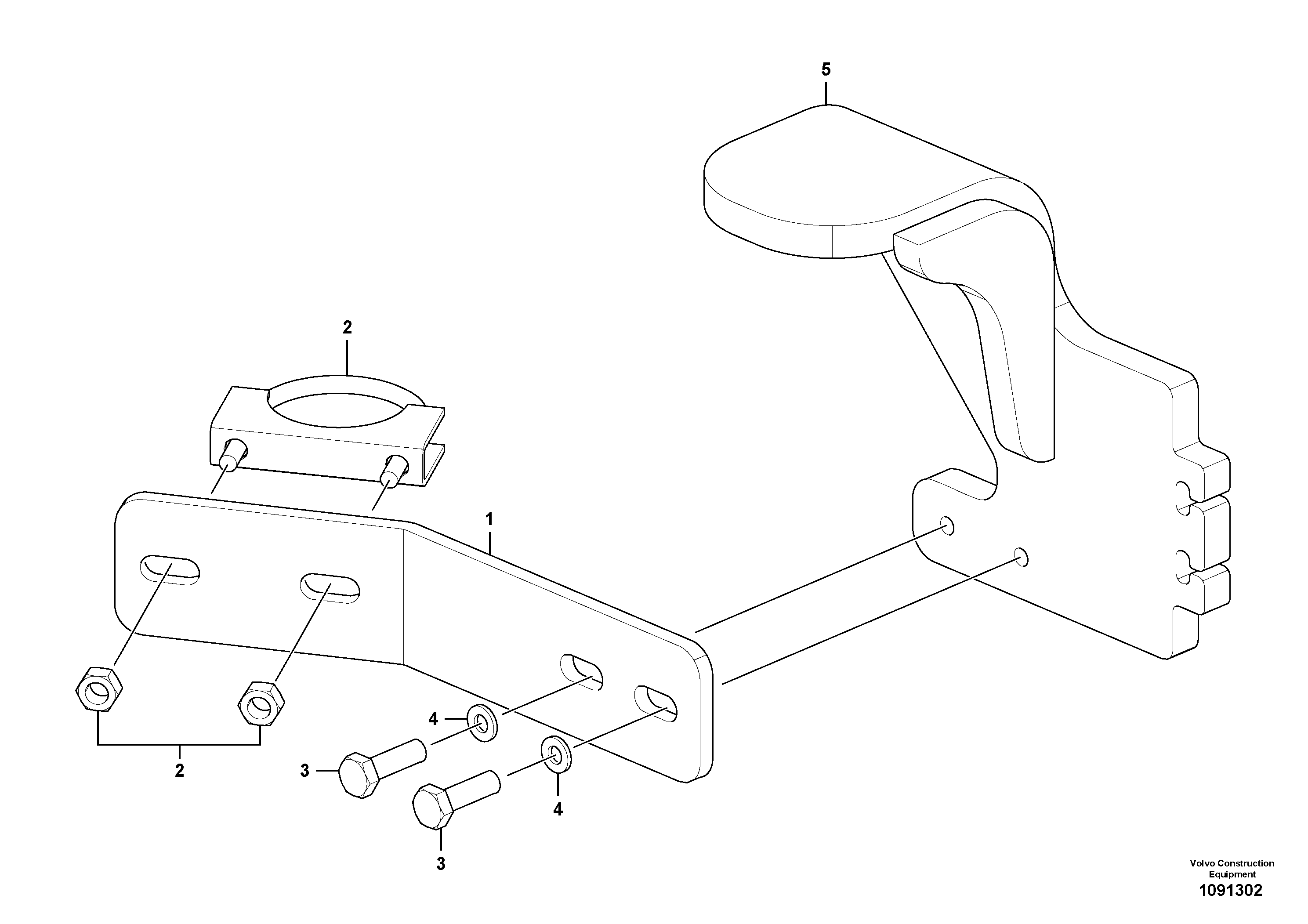 Seat frame VOE12832162 VOLVO