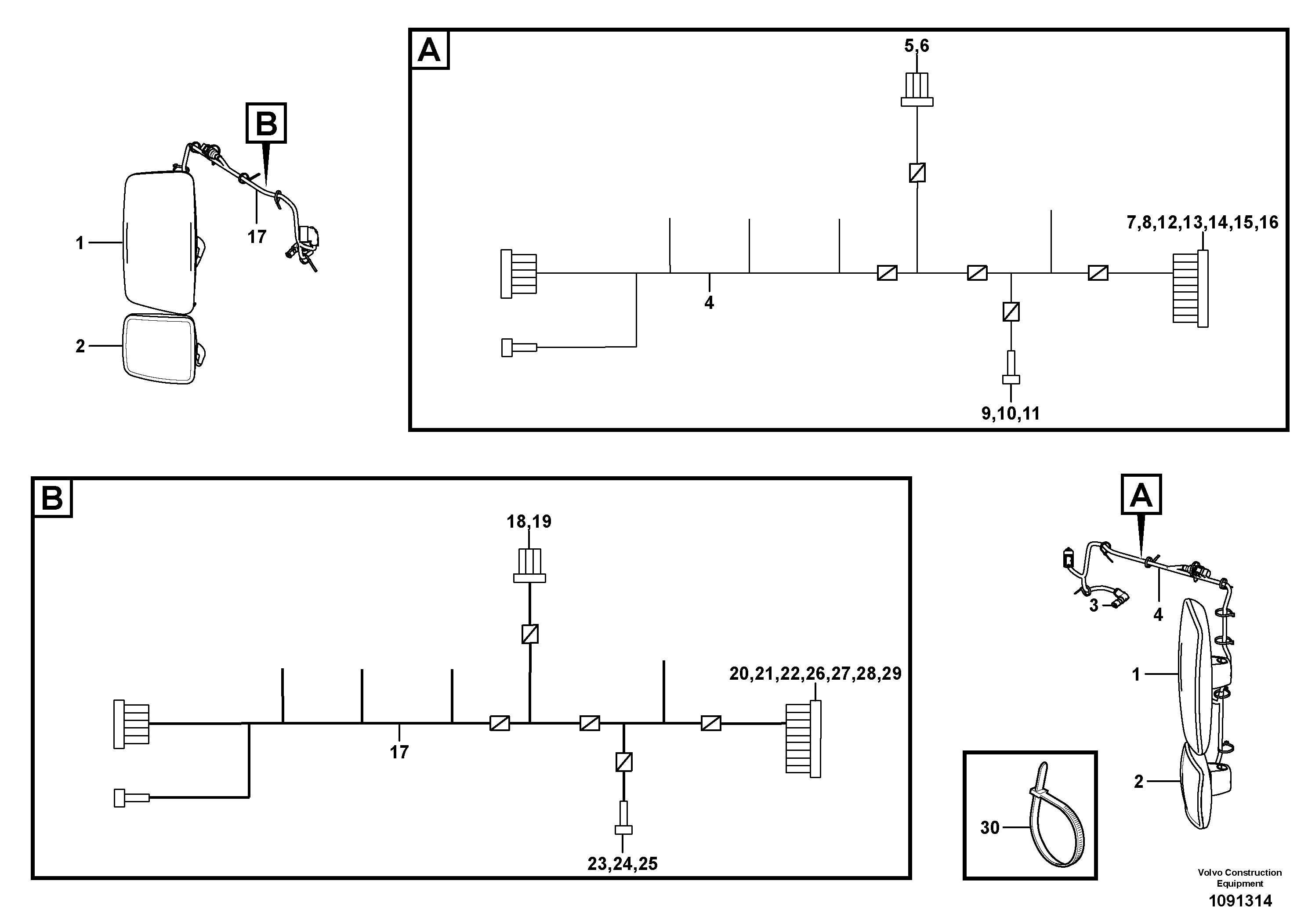 Cable terminal VOE21501086 VOLVO