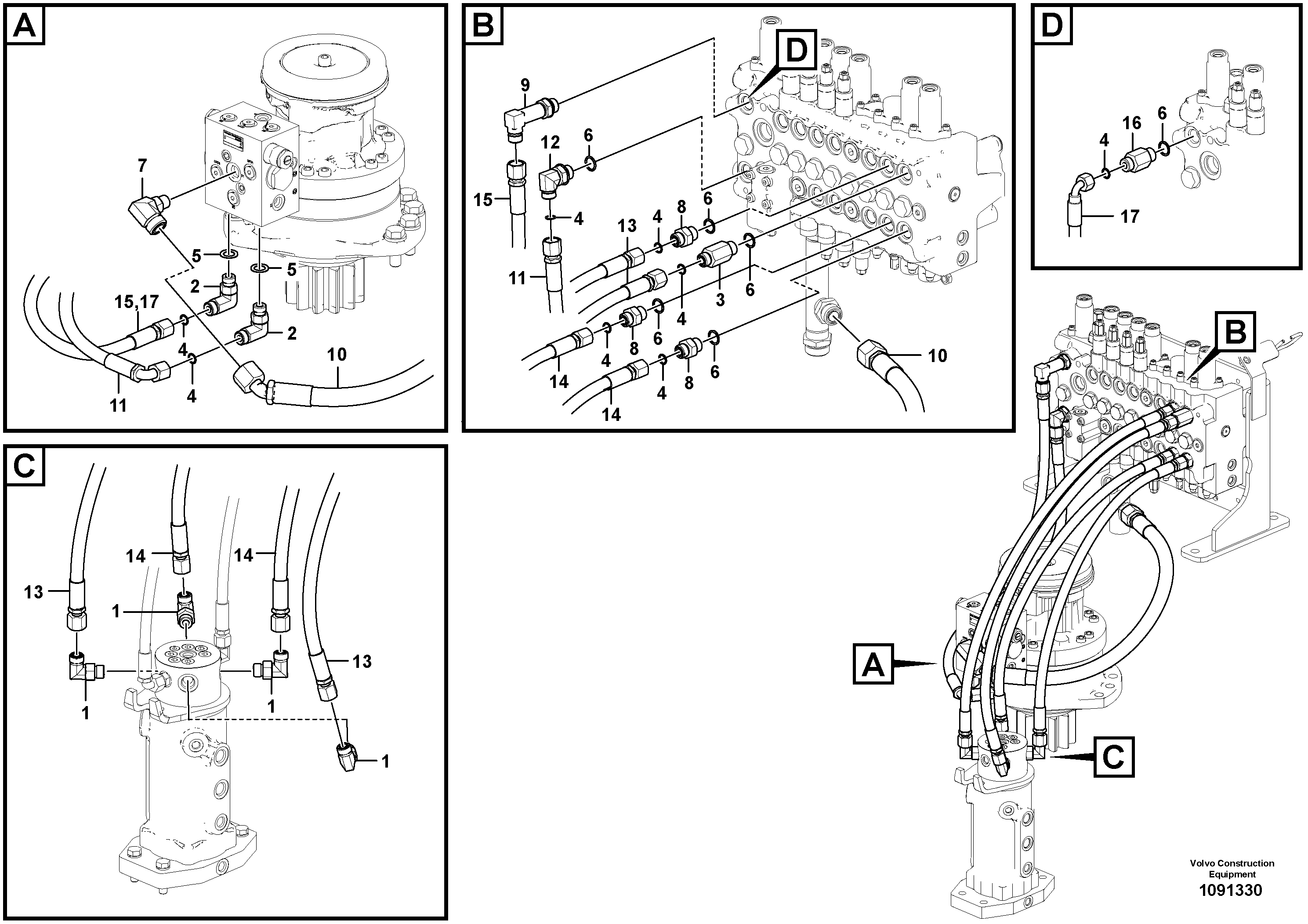 Timing gear casing VOE15068290 VOLVO