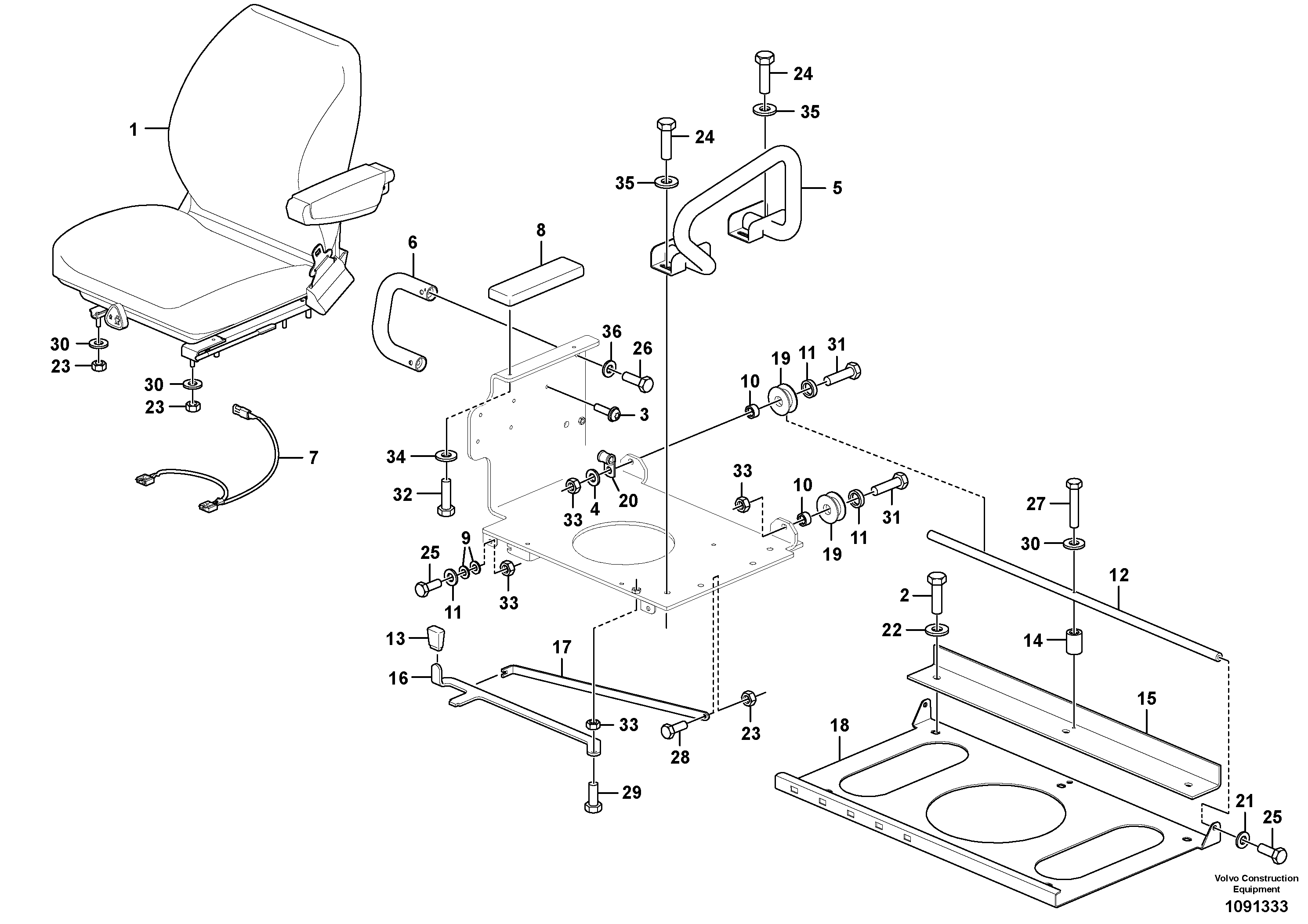 Map Read Lamp VOE12835409 VOLVO