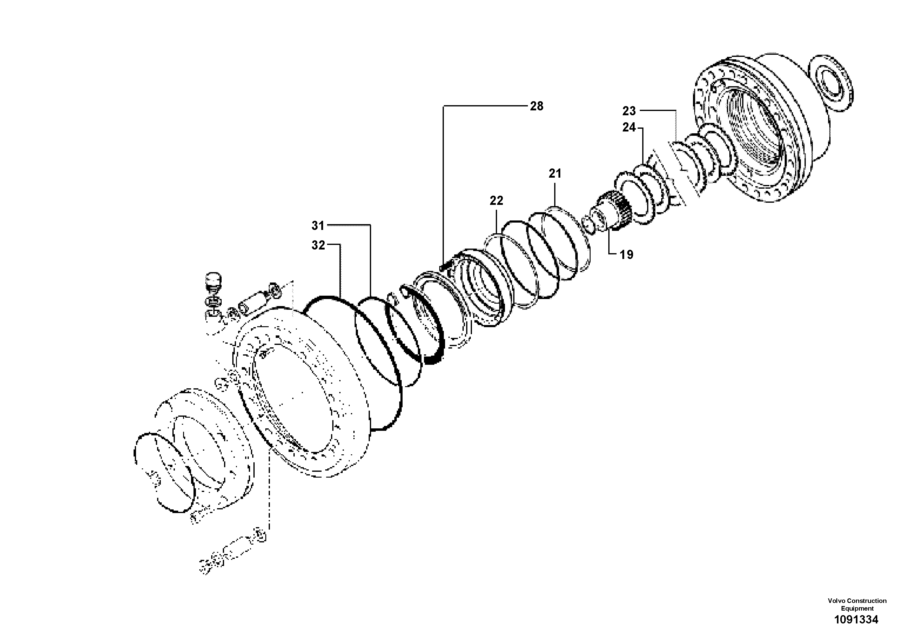 Brake Shaft RM54445309 VOLVO