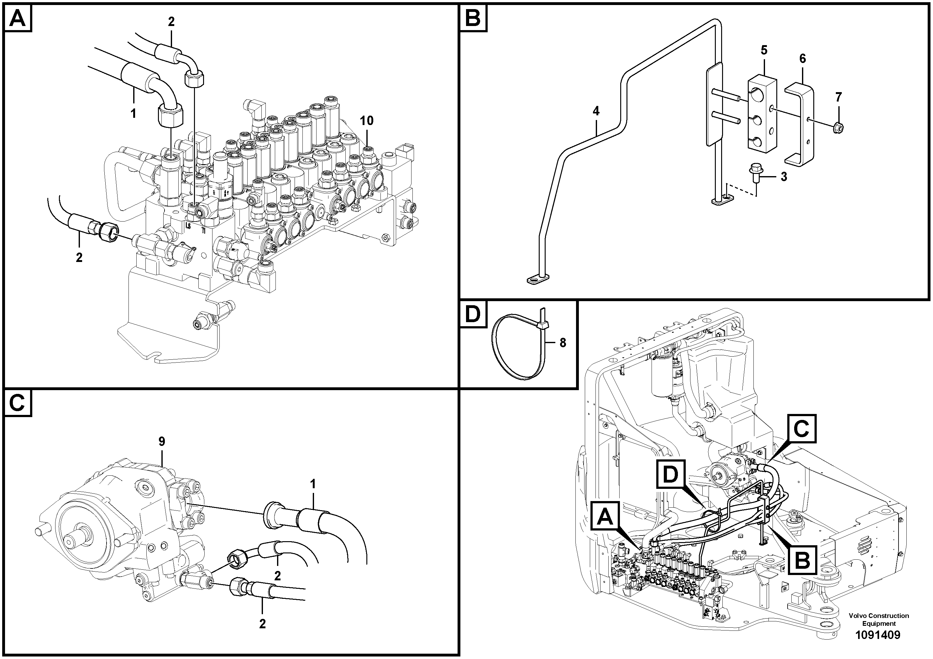 Timing gear casing VOE15699996 VOLVO