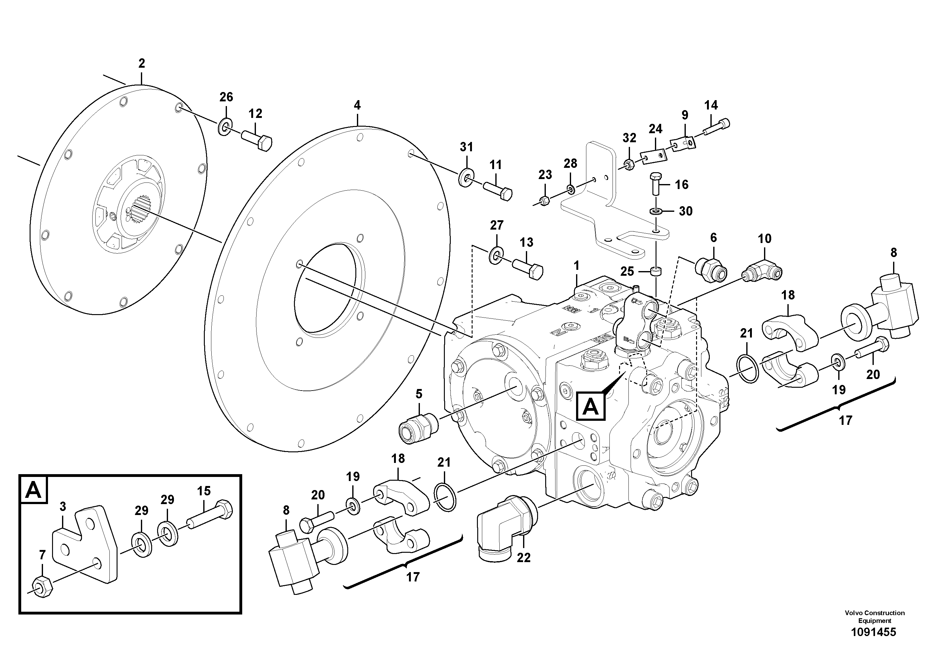 Pendulum Stop VOE12833929 VOLVO