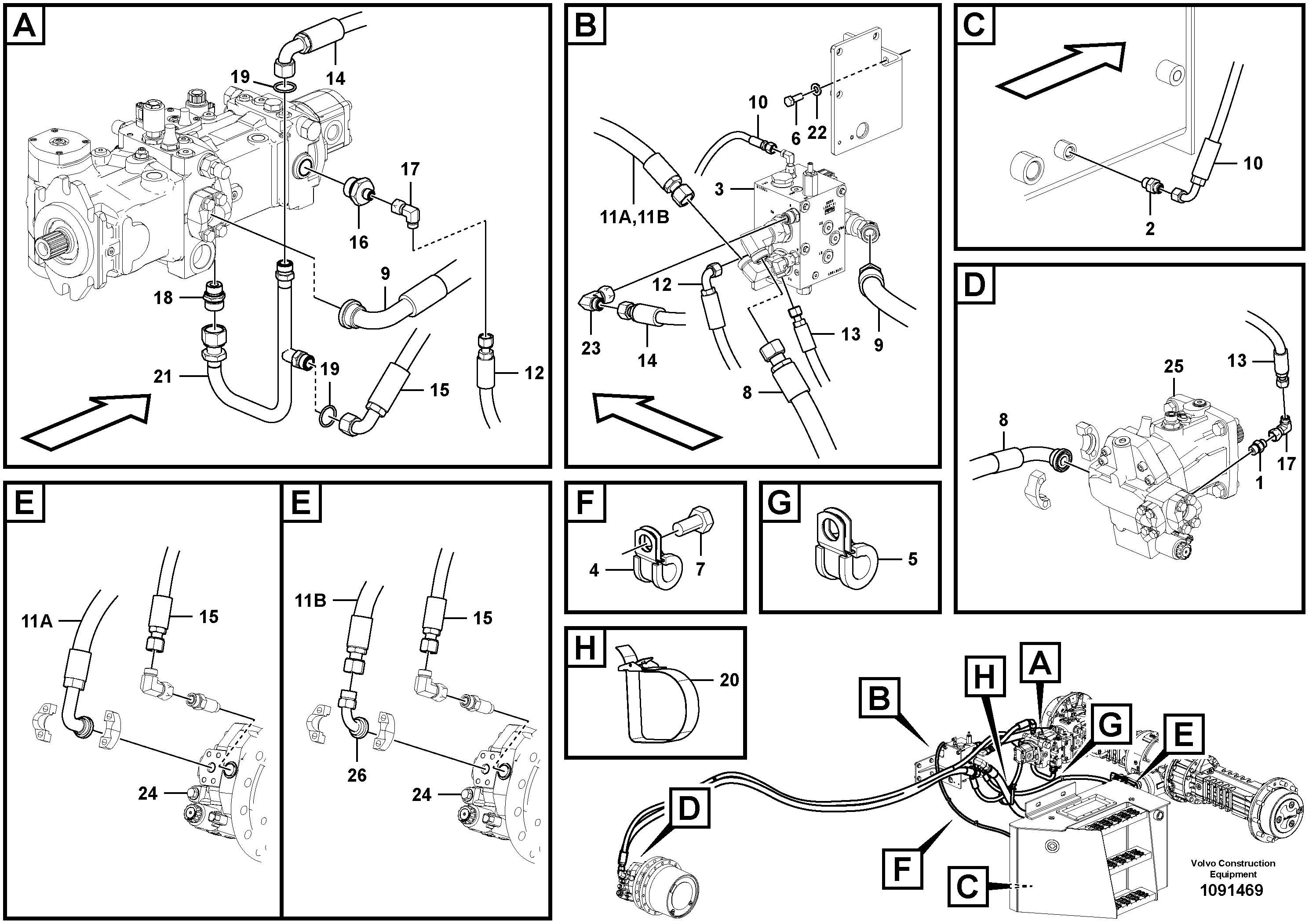 Timing gear casing VOE15801286 VOLVO